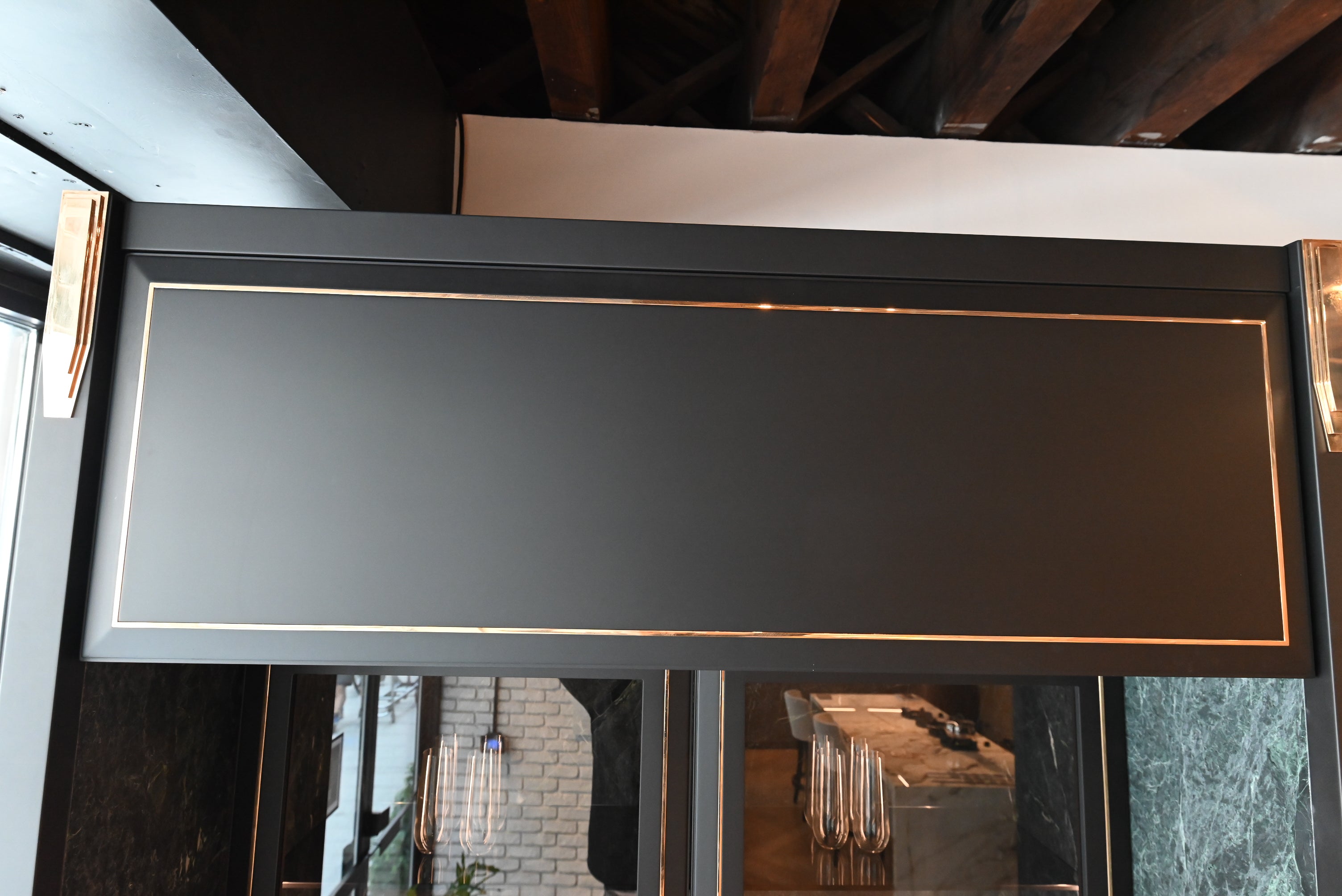 Martini Modern Nero Assoluto Matte Kitchen with Island & Gaggenau Appliances