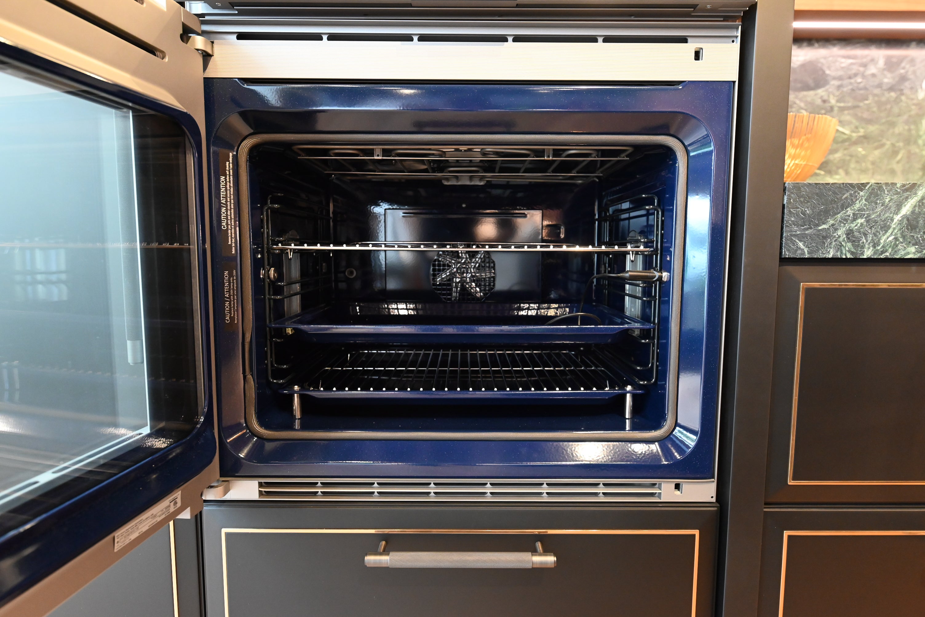 Martini Modern Nero Assoluto Matte Kitchen with Island & Gaggenau Appliances