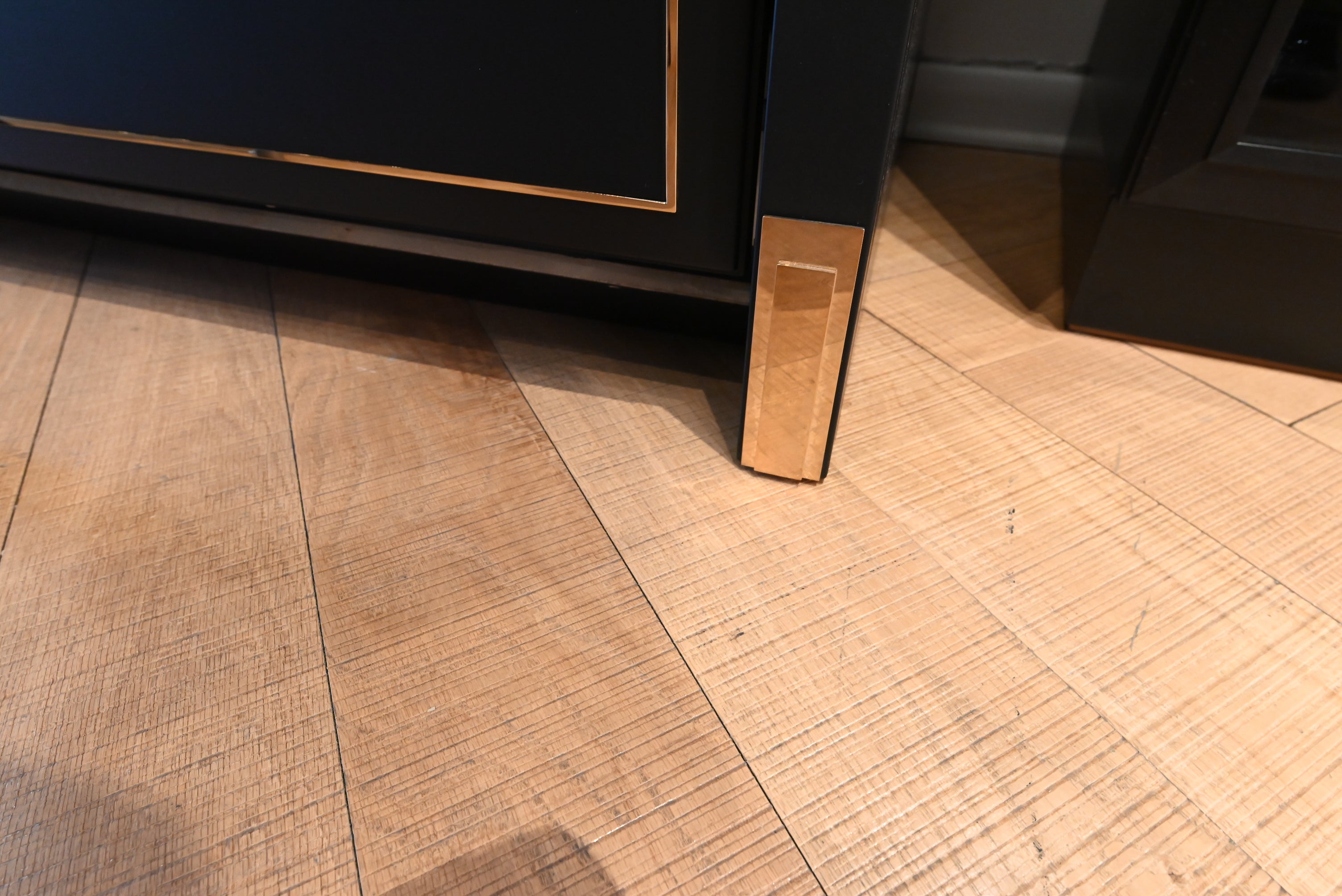 Martini Modern Nero Assoluto Matte Kitchen with Island & Gaggenau Appliances