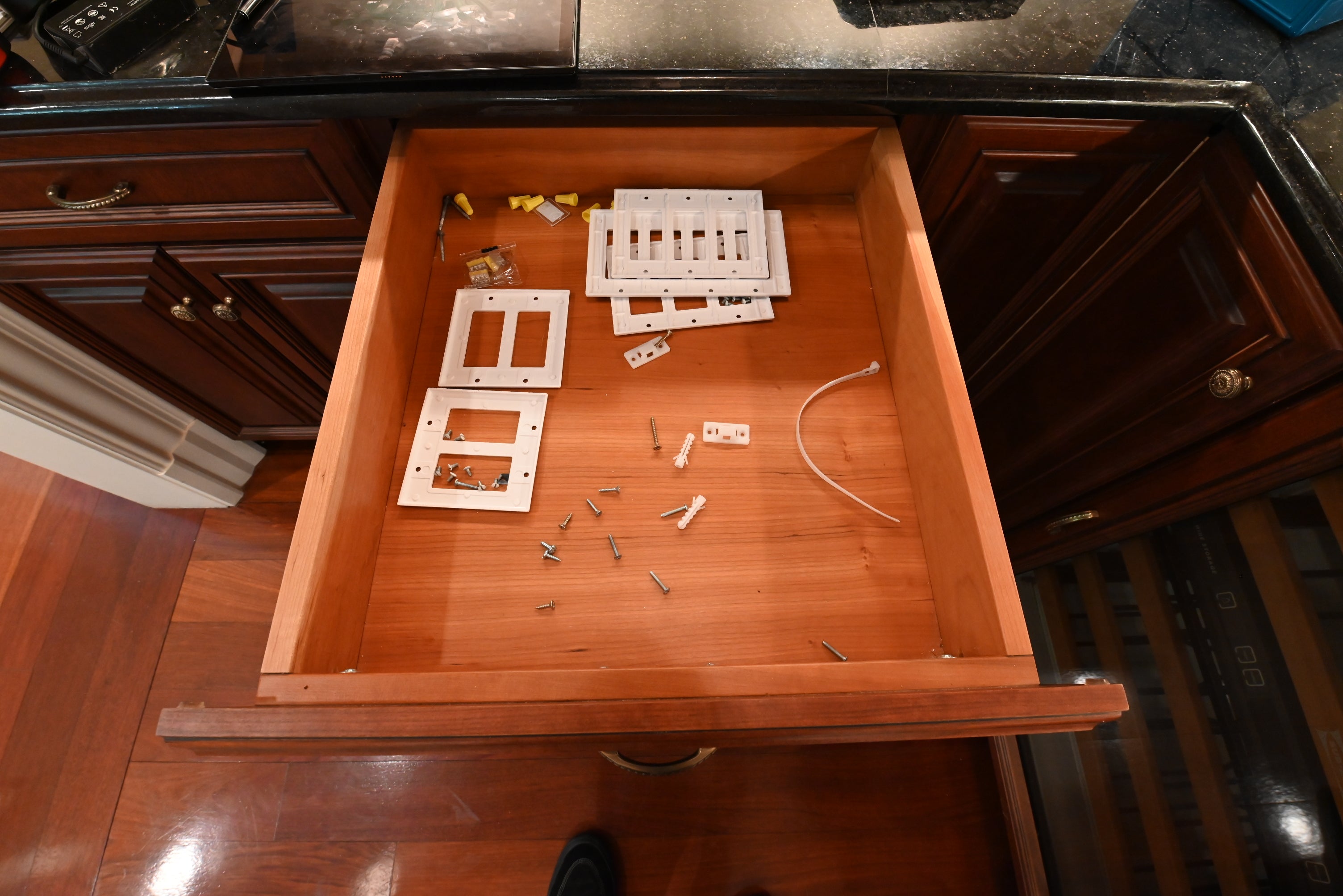 "The Chatsworth" Traditional Mahogany Stained Wood Butler's Pantry