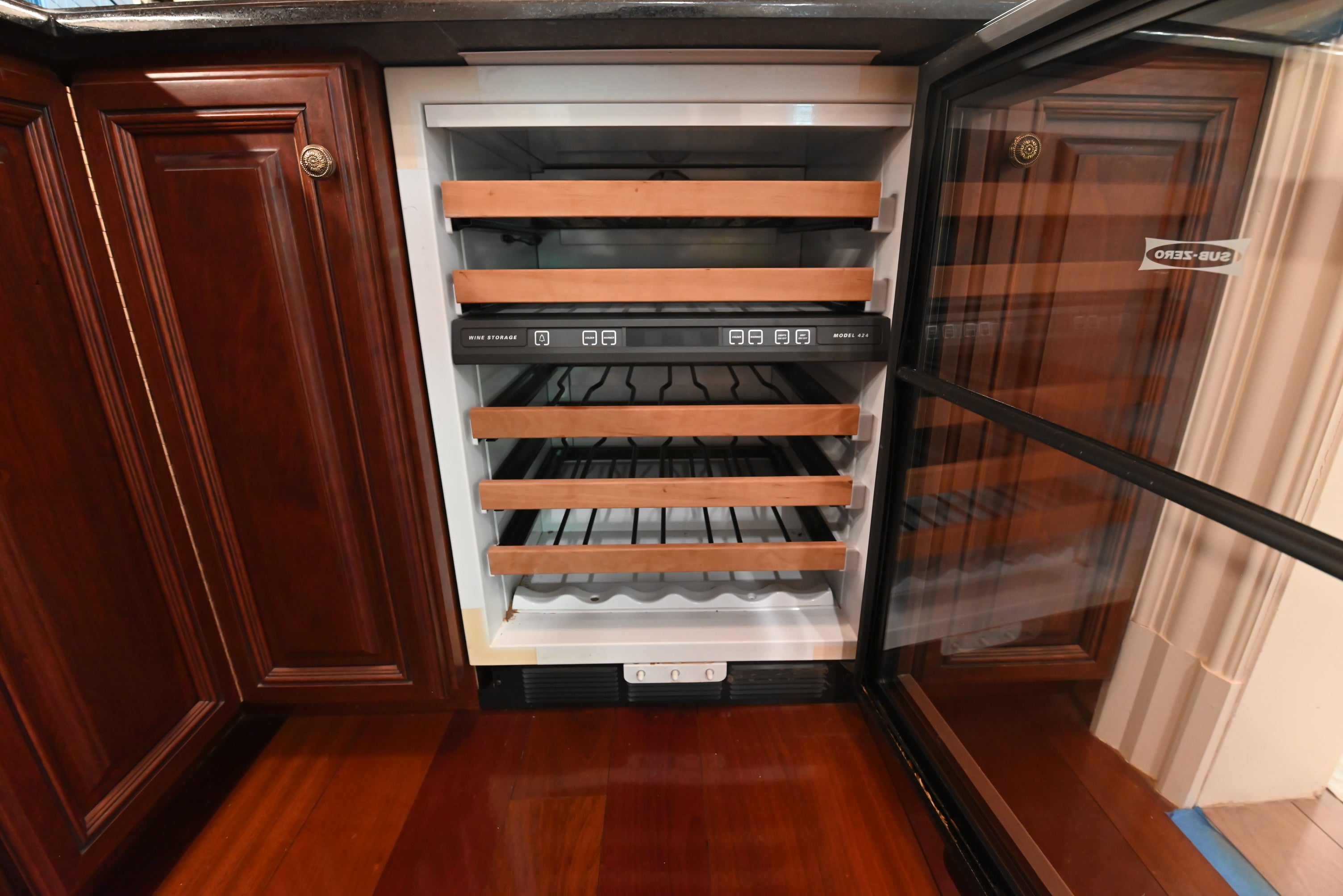 "The Chatsworth" Traditional Mahogany Stained Wood Butler's Pantry