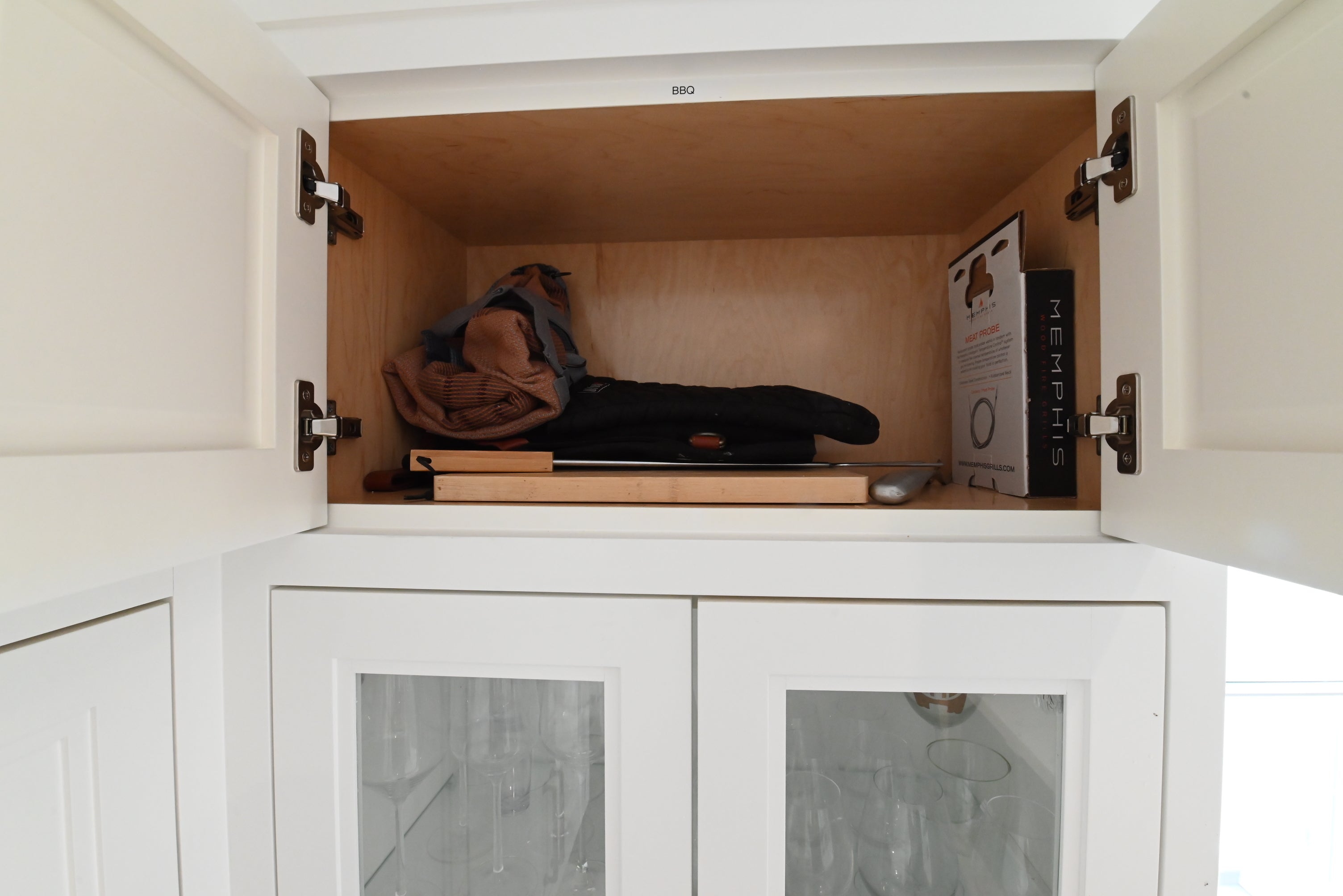 "The Abercorn" Transitional White Kitchen with Island & 48" Wolf Range