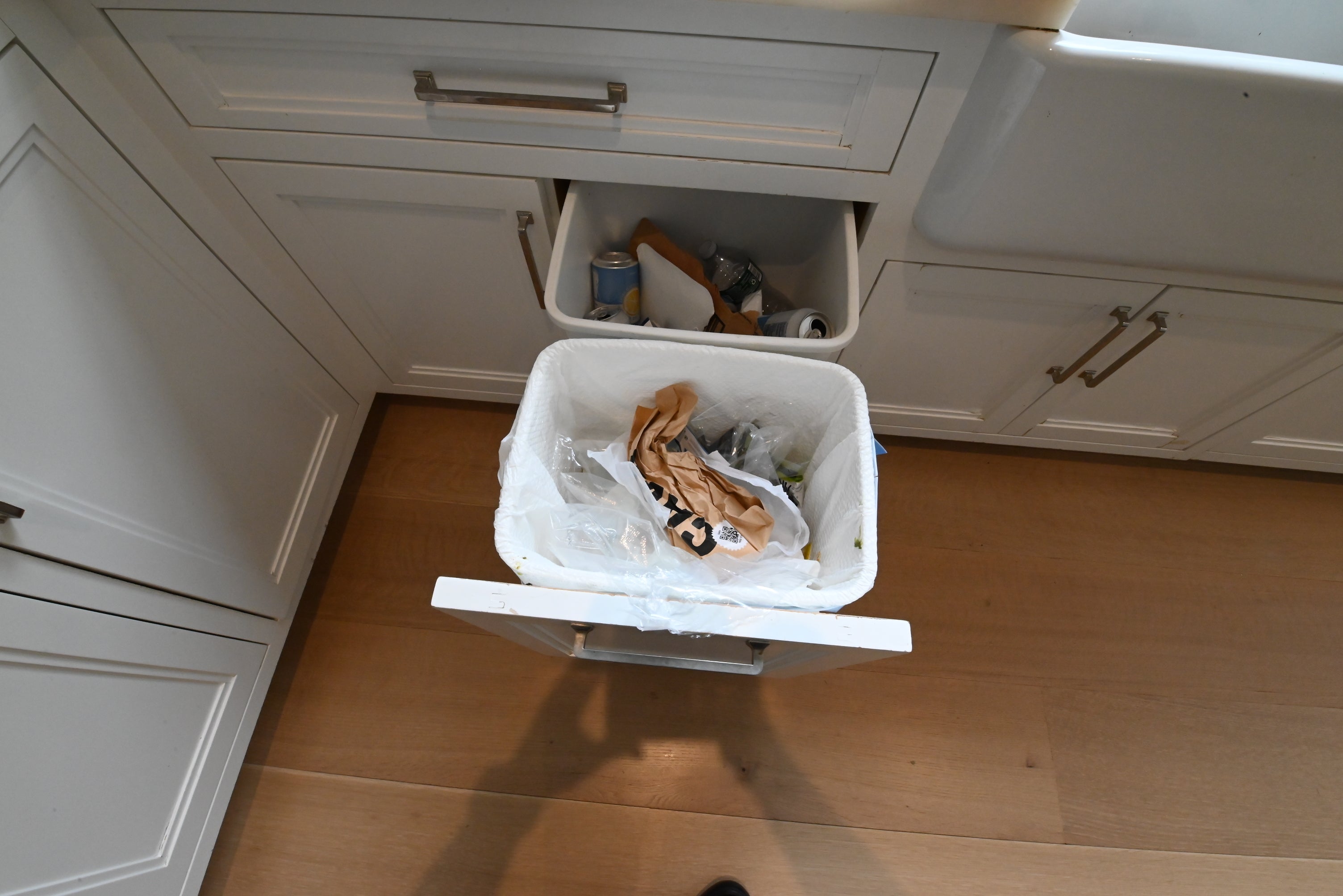 "The Abercorn" Transitional White Kitchen with Island & 48" Wolf Range