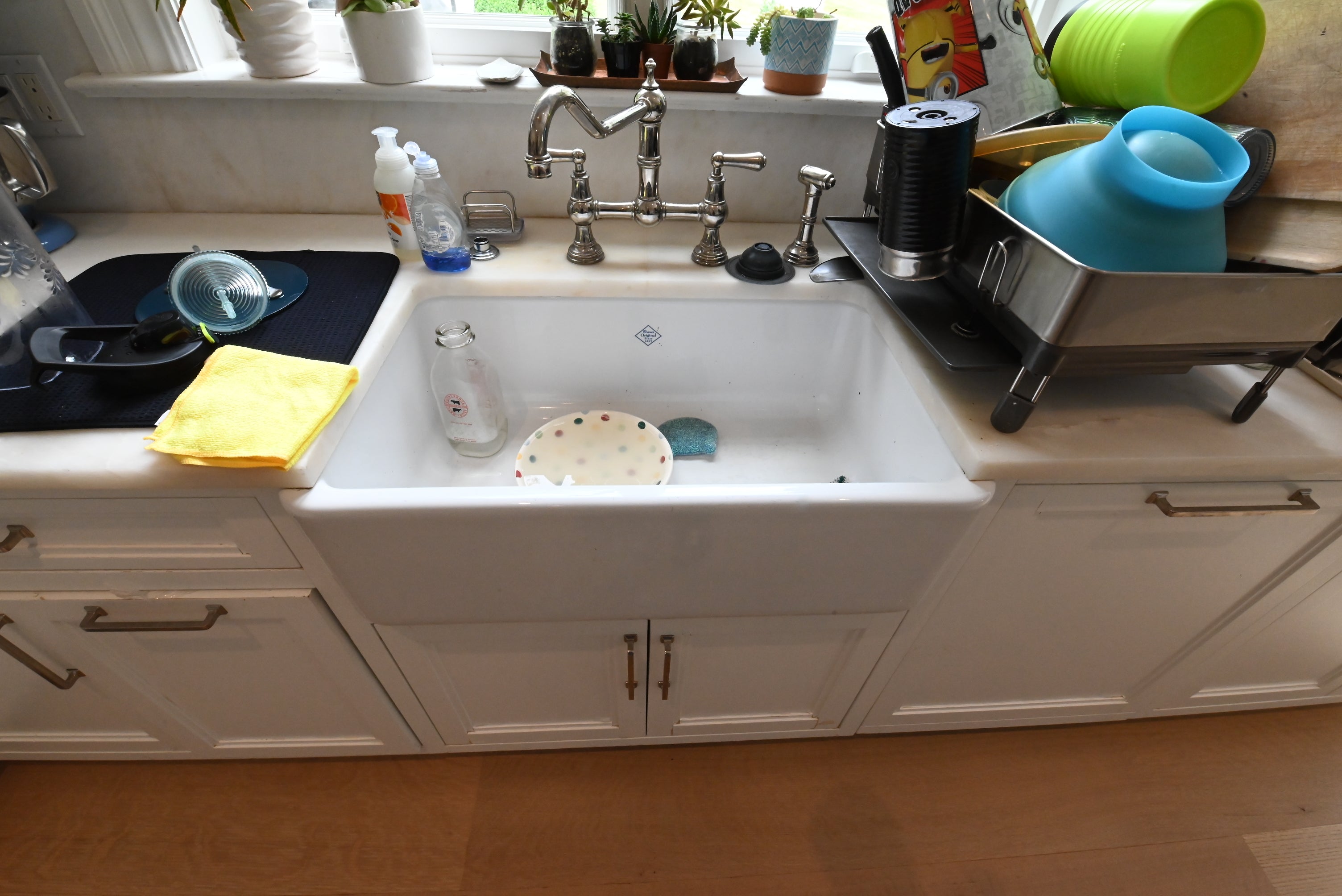 "The Abercorn" Transitional White Kitchen with Island & 48" Wolf Range
