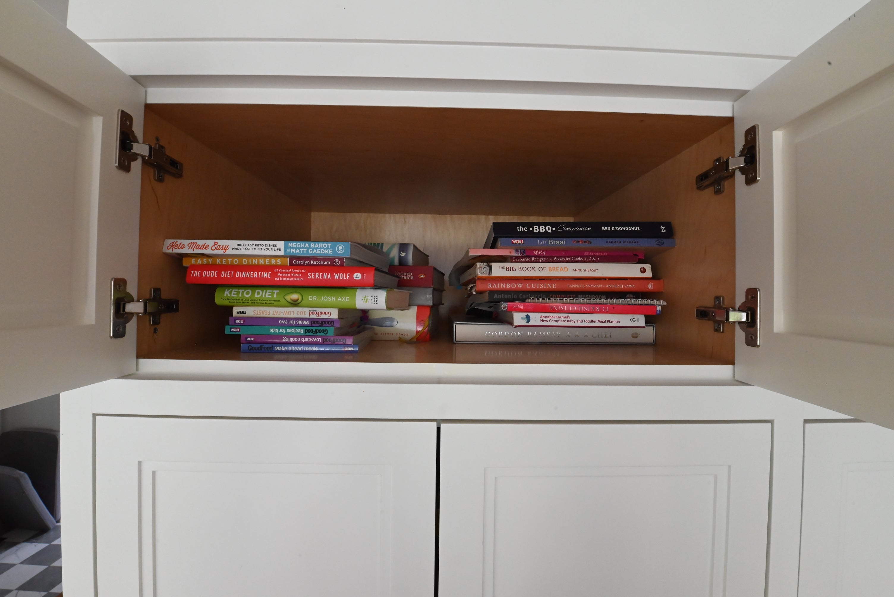 "The Abercorn" Transitional White Kitchen with Island & 48" Wolf Range