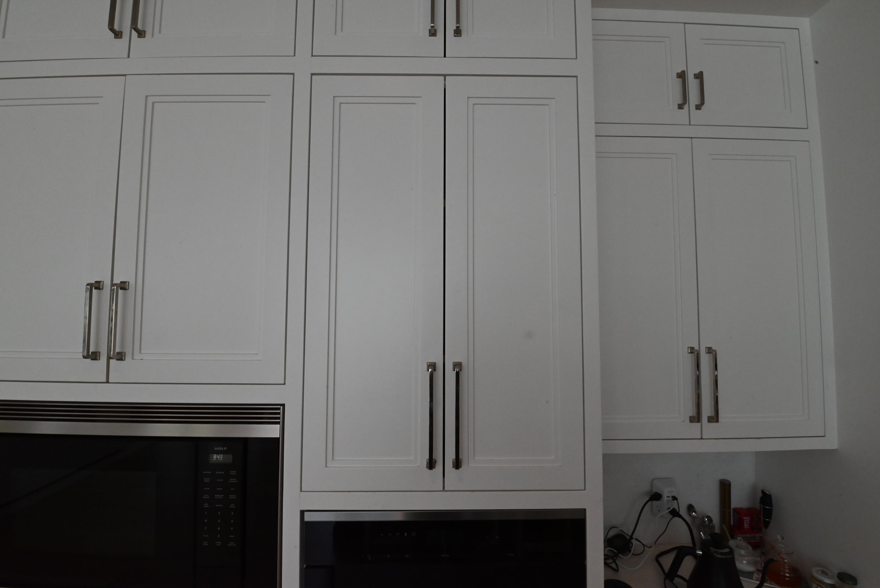 "The Abercorn" Transitional White Kitchen with Island & 48" Wolf Range