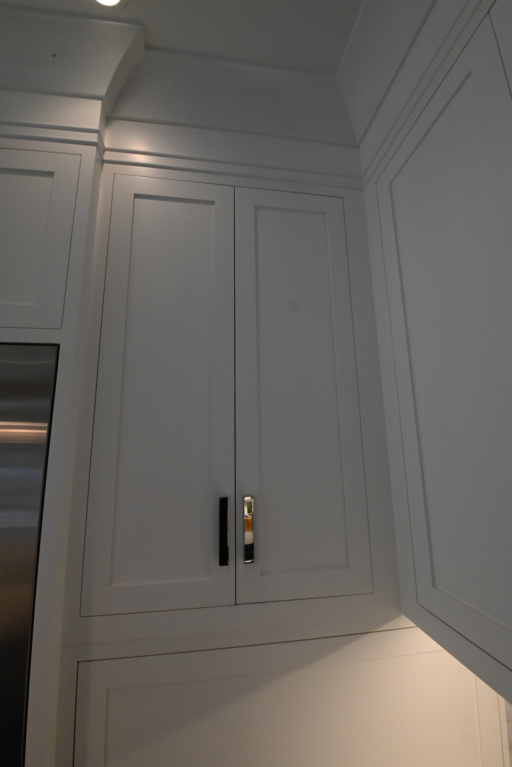 “The Pembroke” Transitional White Kitchen with Island, Wolf & Sub-Zero Appliances