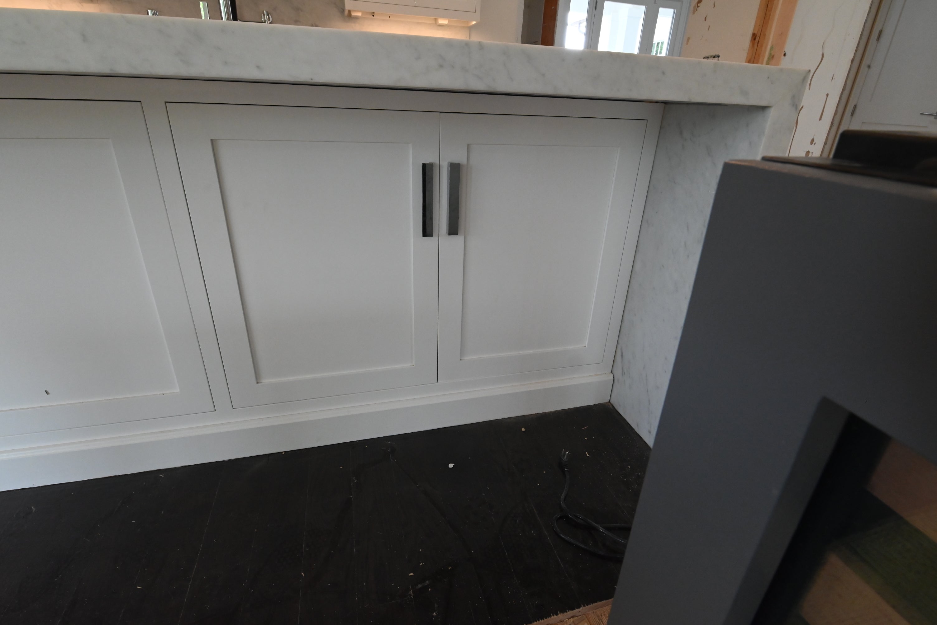“The Pembroke” Transitional White Kitchen with Island, Wolf & Sub-Zero Appliances