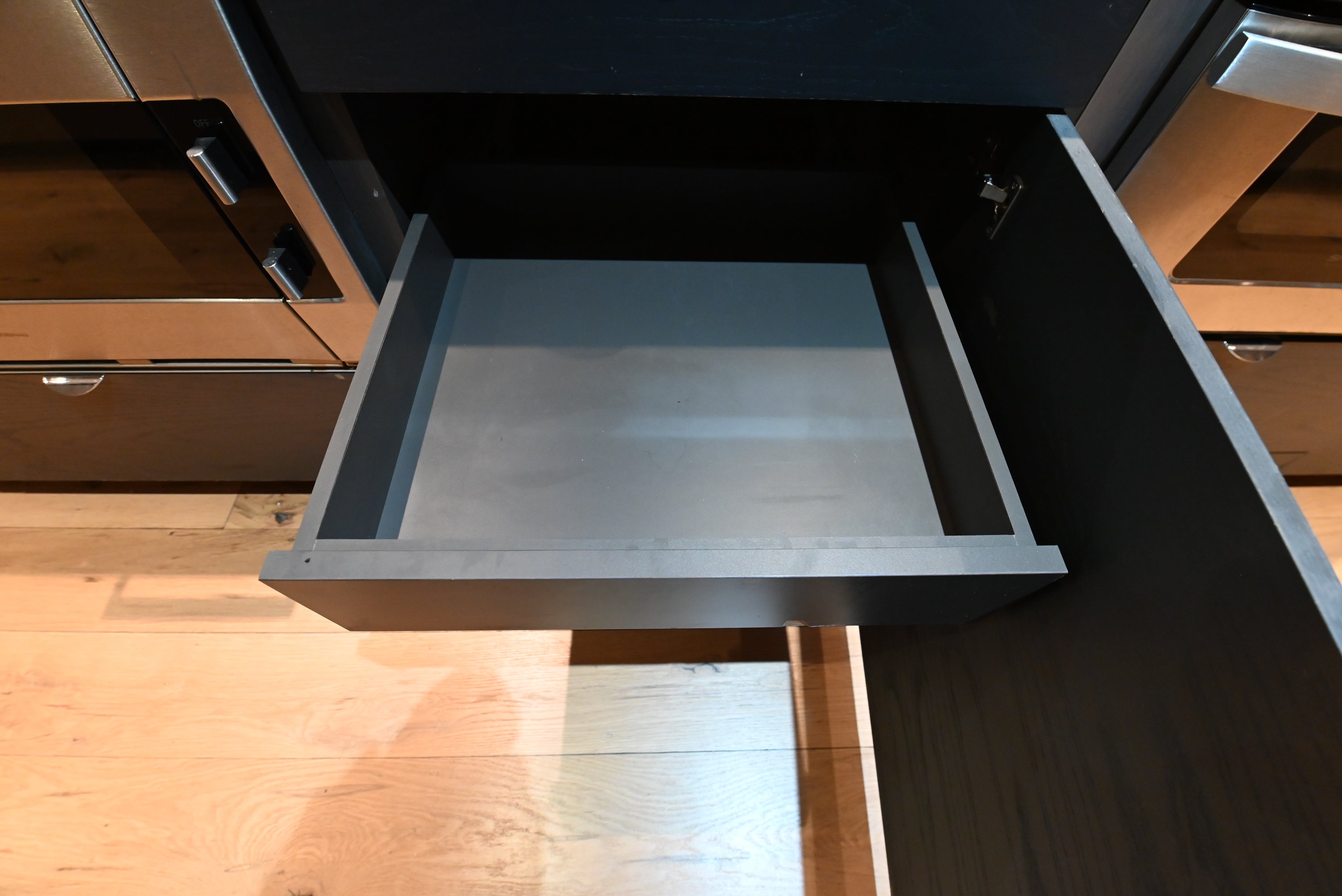 "The Stryker" Industrial Modern Kitchen with Island & Gaggenau Appliances
