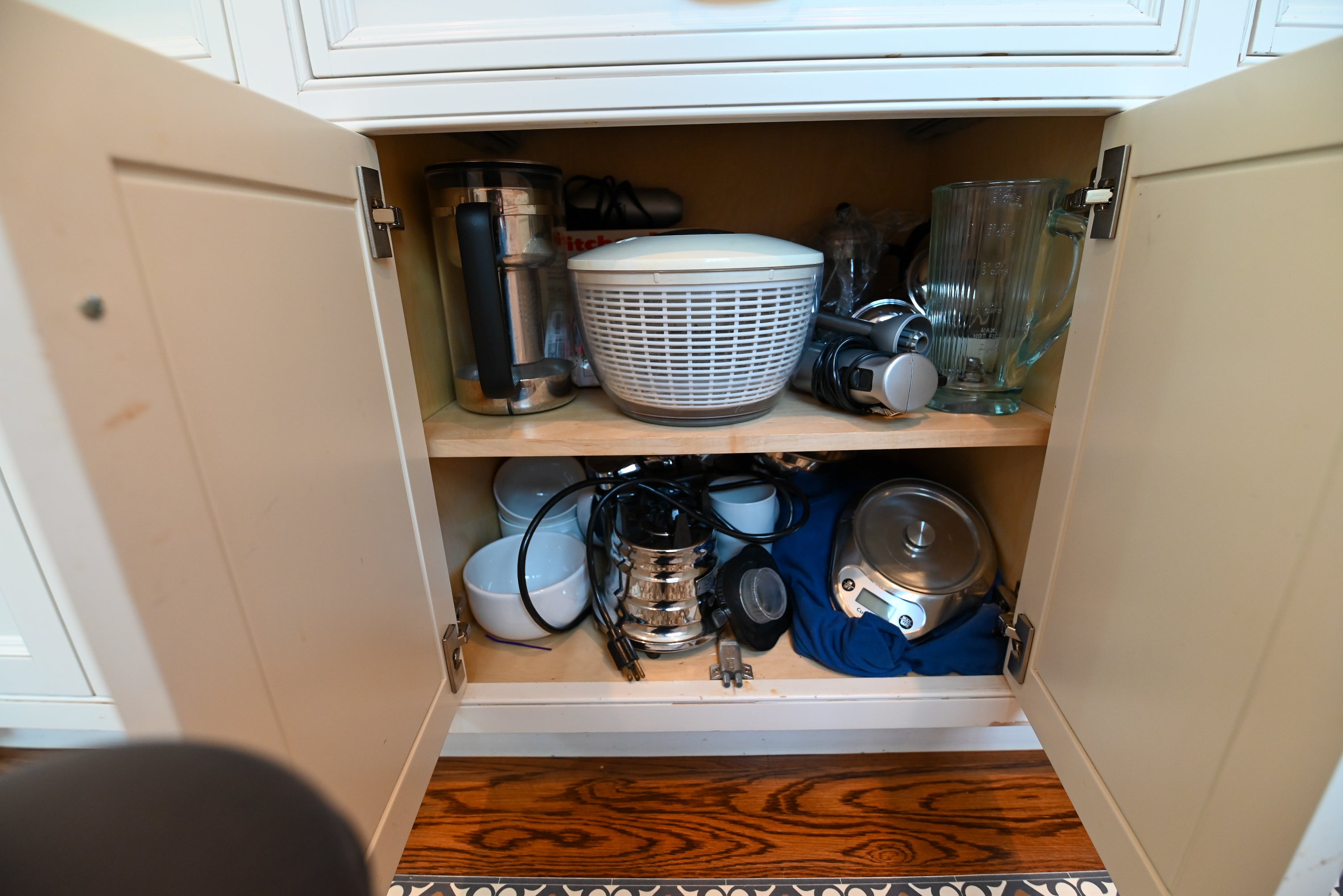 "The Montclair" Transitional White Kitchen with Island & Wolf 48" Range