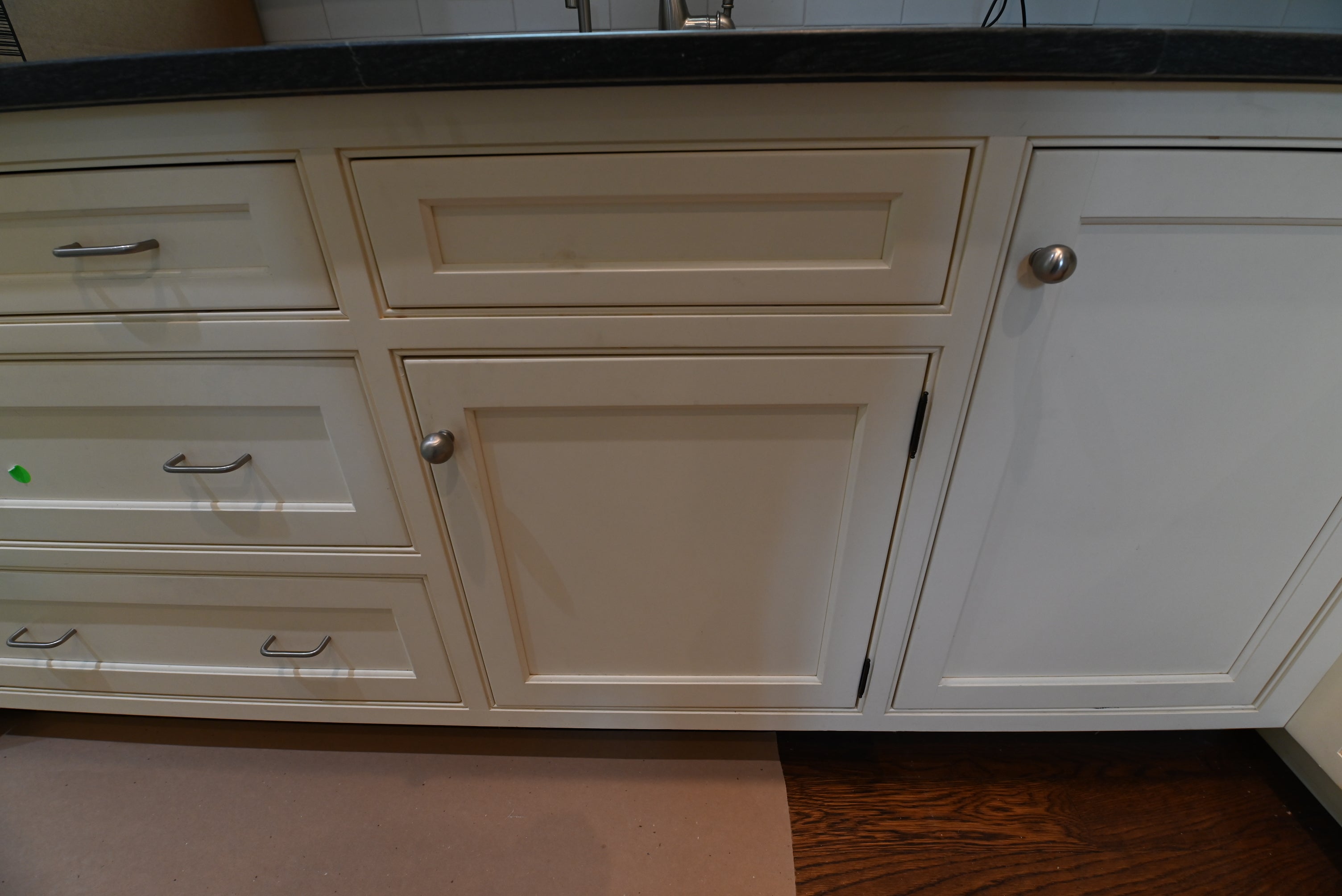 Premier Trade Group Light Cream Transitional Kitchen with Island & Viking 48" Range