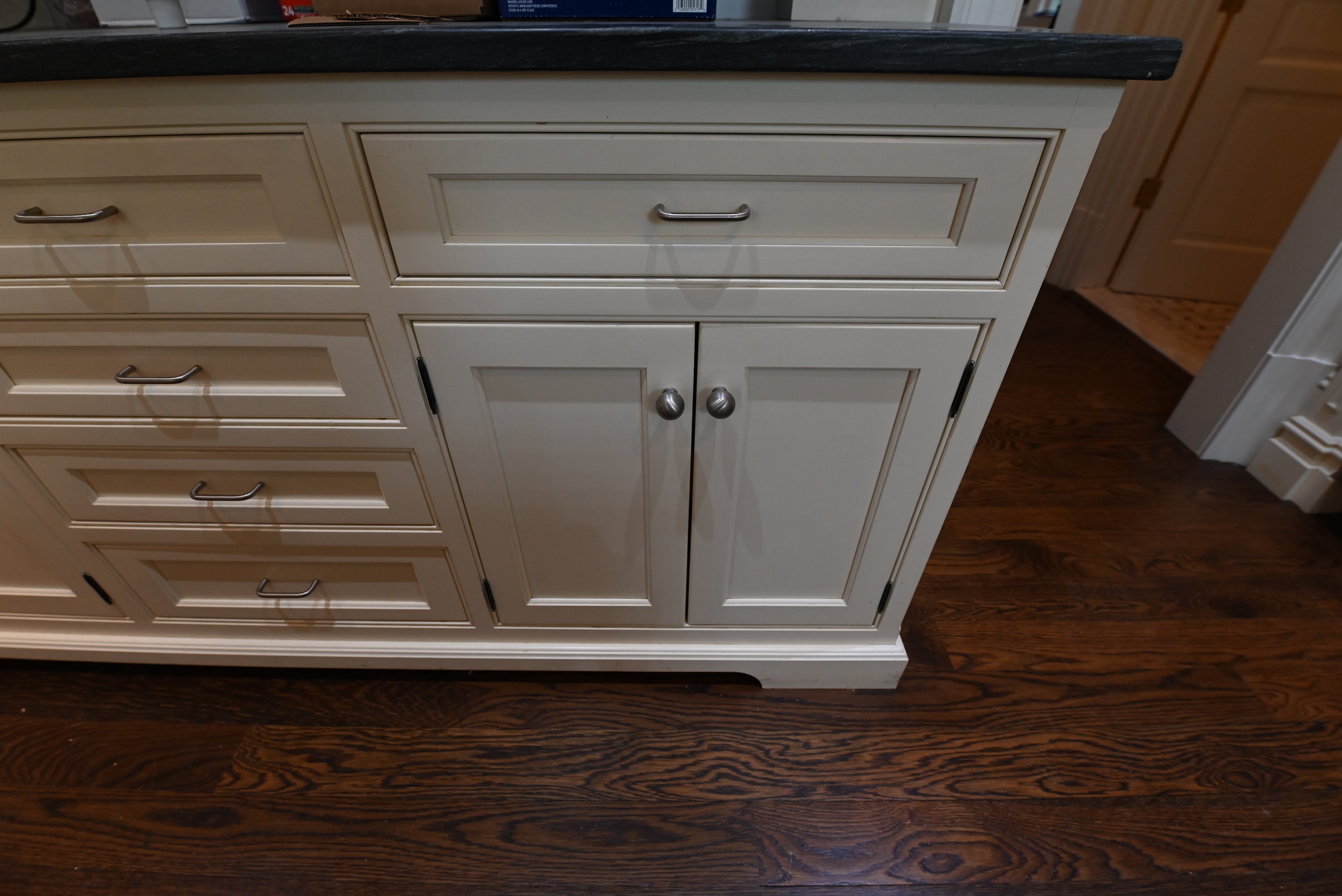 Premier Trade Group Light Cream Transitional Kitchen with Island & Viking 48" Range
