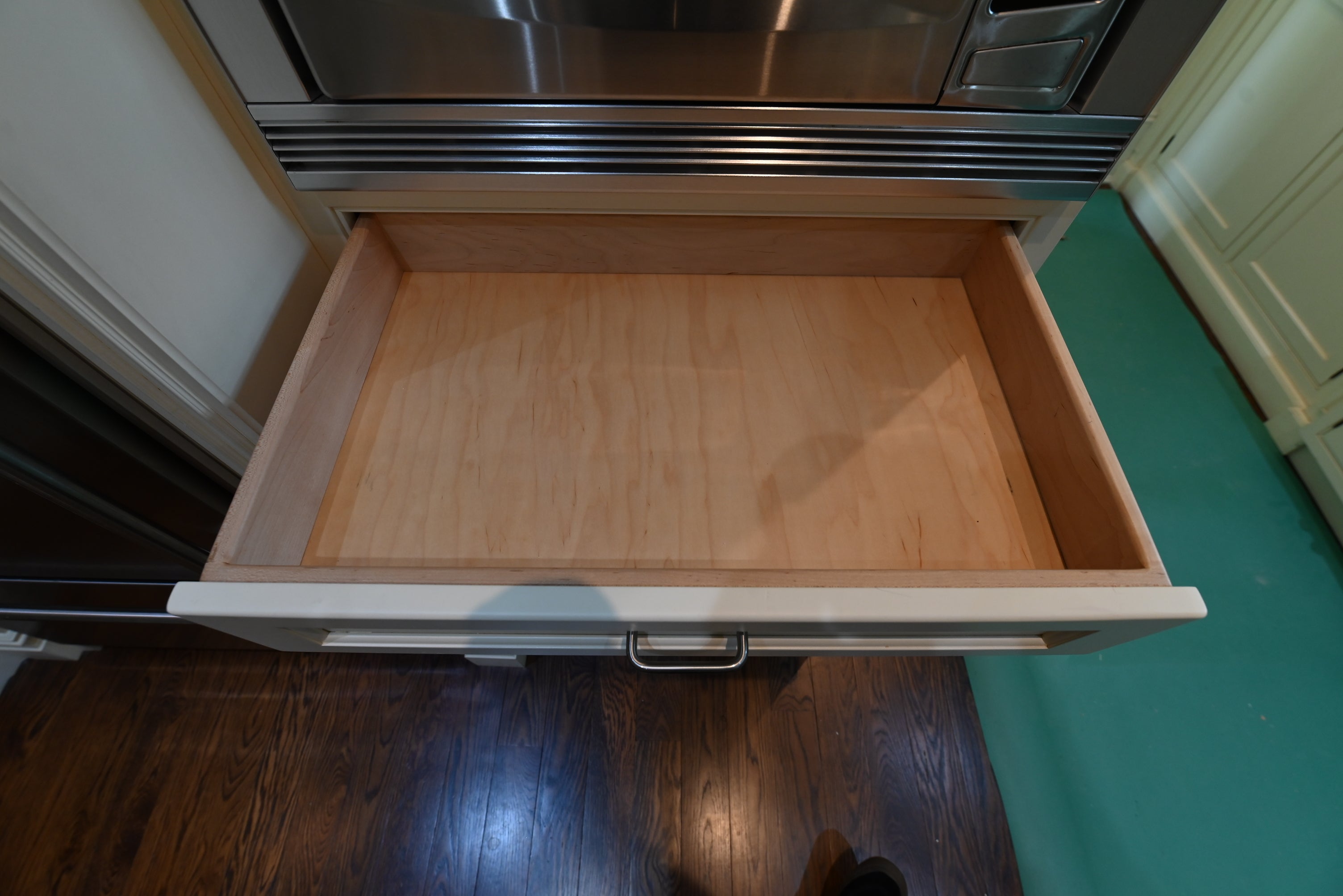 Premier Trade Group Light Cream Transitional Kitchen with Island & Viking 48" Range