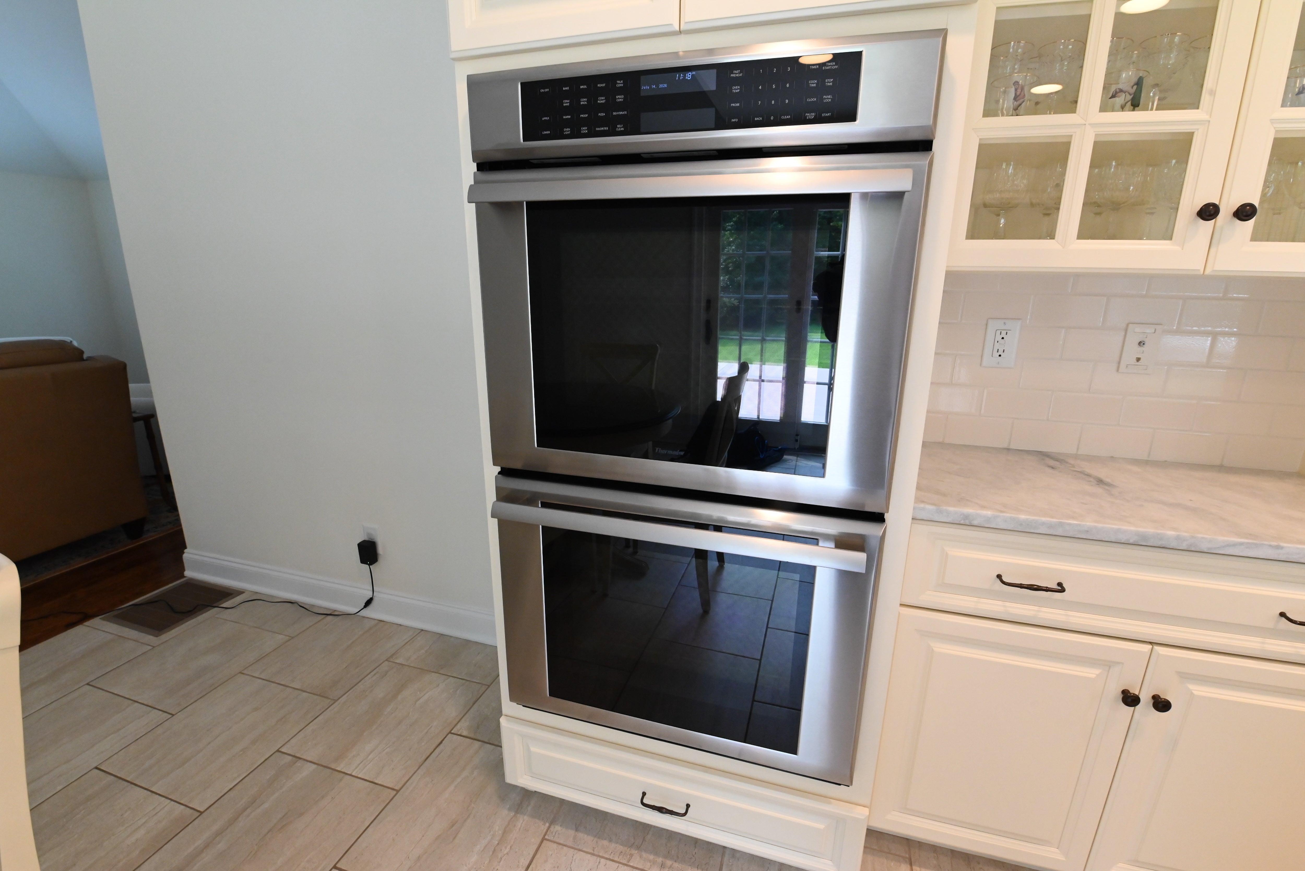 "The Windrush" Traditional Light Cream Kitchen with Island & Appliances