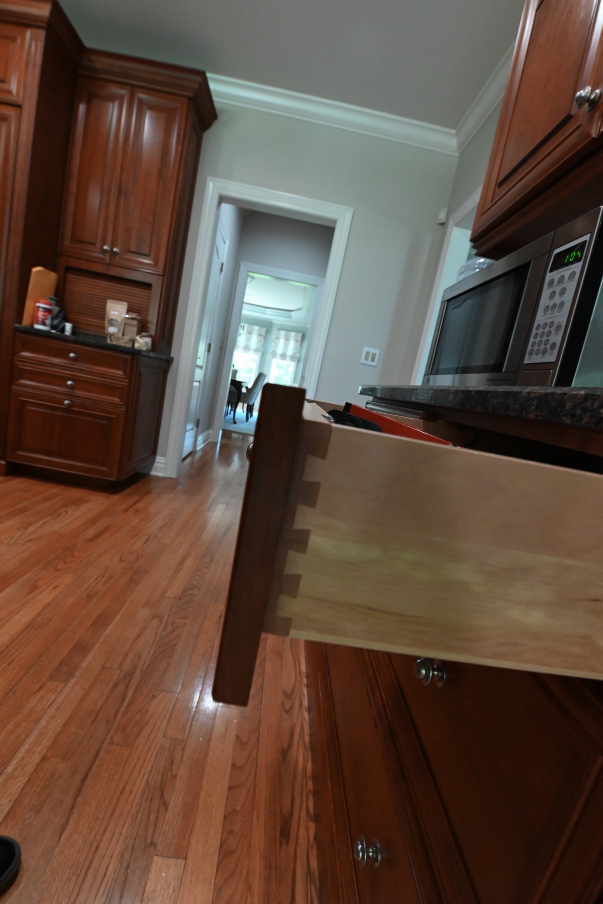 "The Arlington" Traditional Solid Cherry Wood Kitchen with Island
