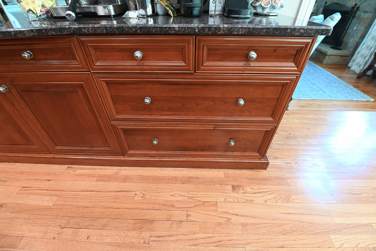 "The Arlington" Traditional Solid Cherry Wood Kitchen with Island