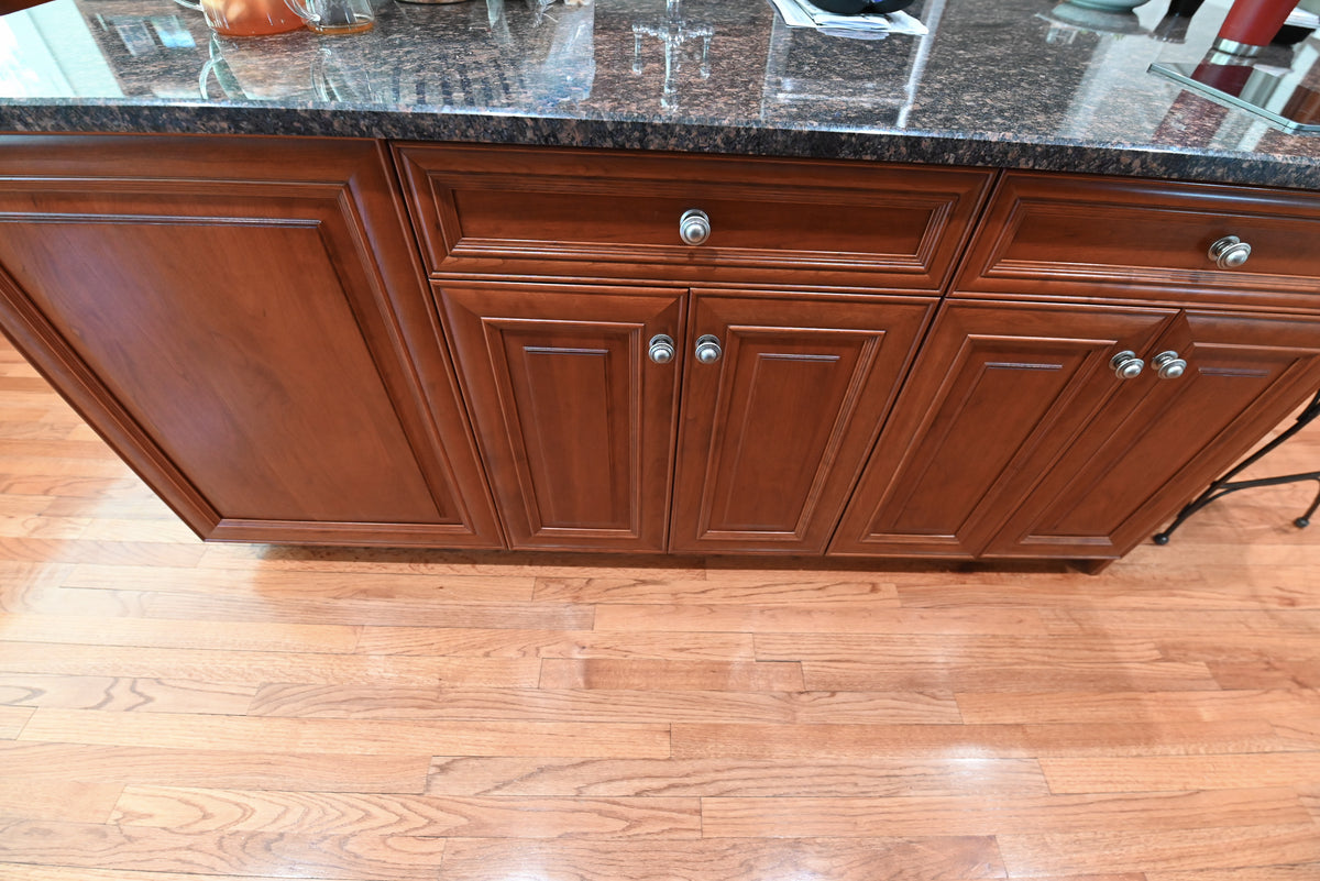 "The Arlington" Traditional Solid Cherry Wood Kitchen with Island