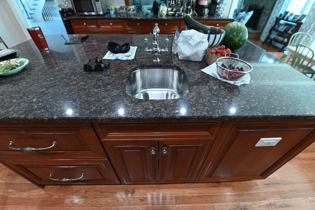 "The Arlington" Traditional Solid Cherry Wood Kitchen with Island