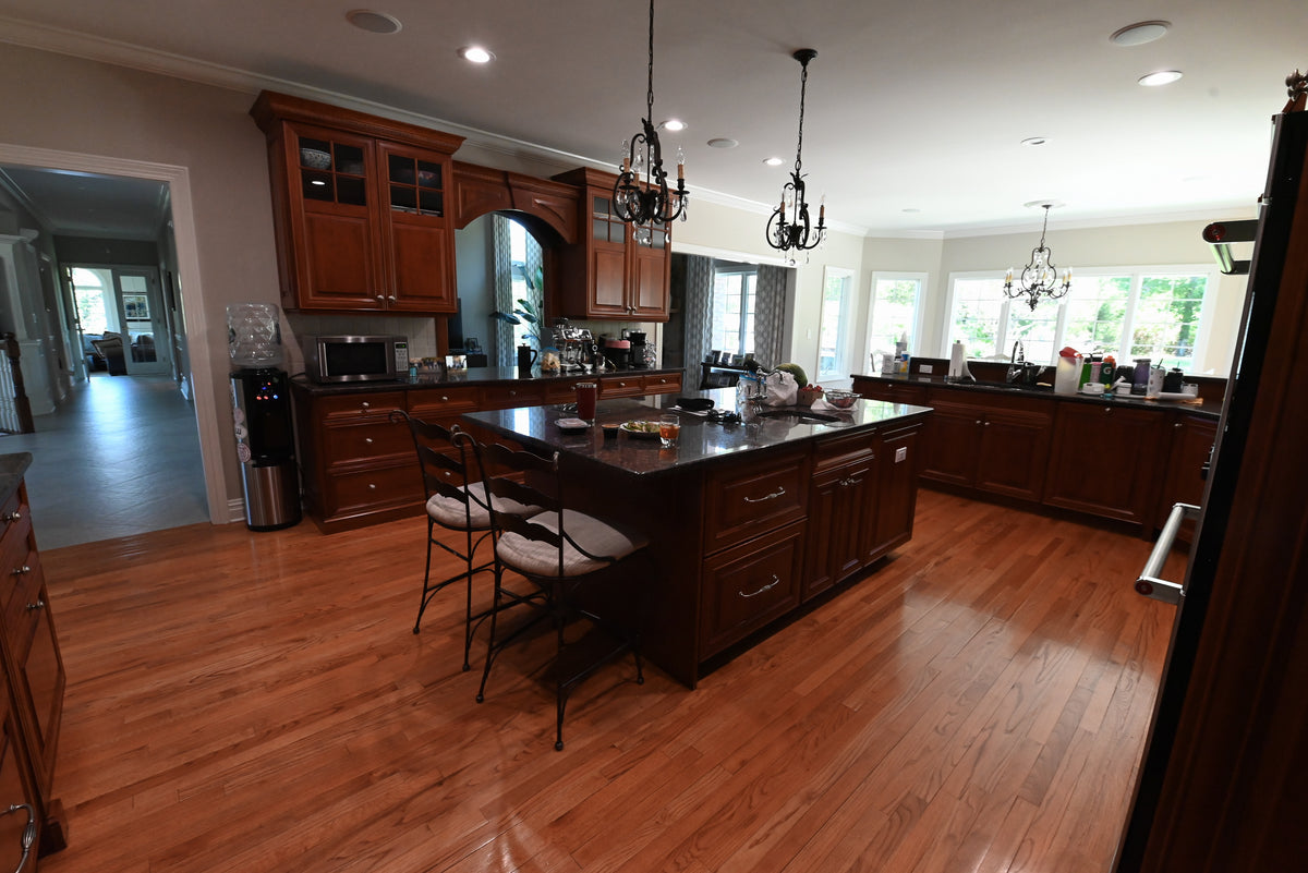 "The Arlington" Traditional Solid Cherry Wood Kitchen with Island