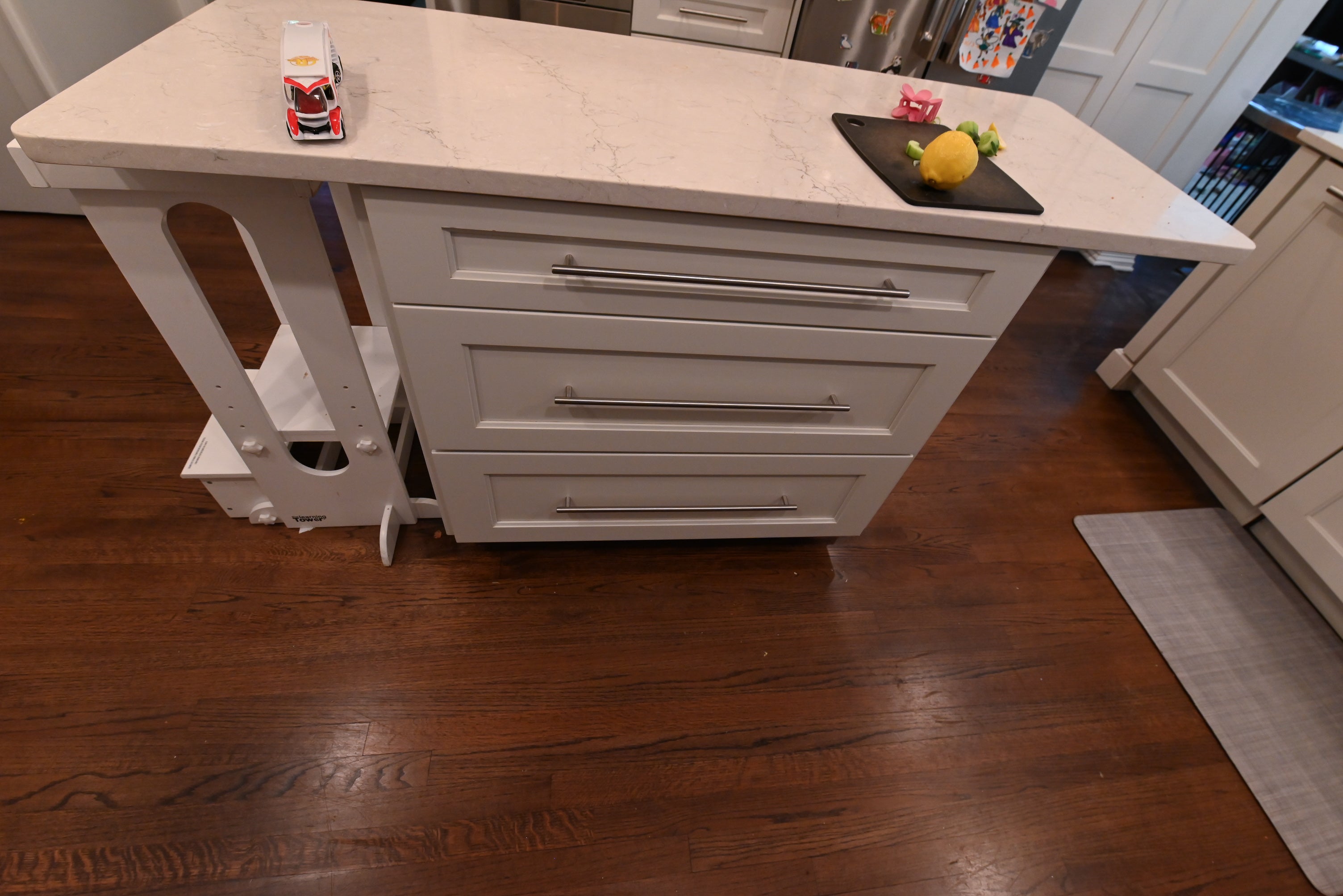 Wellborn Transitional White Kitchen with JennAir Appliances