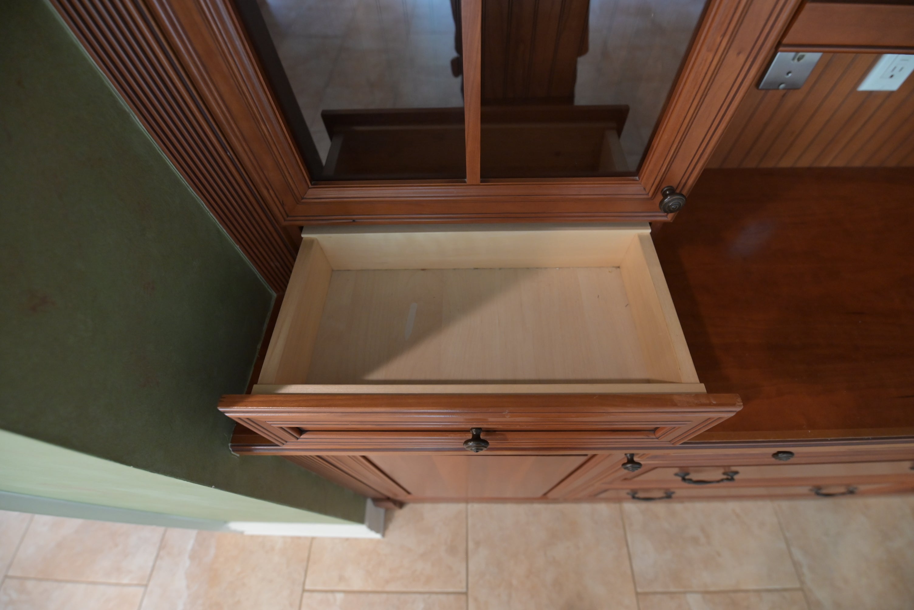 "The Oakridge" Traditional Classic Craftsman Wooden Storage Hutch