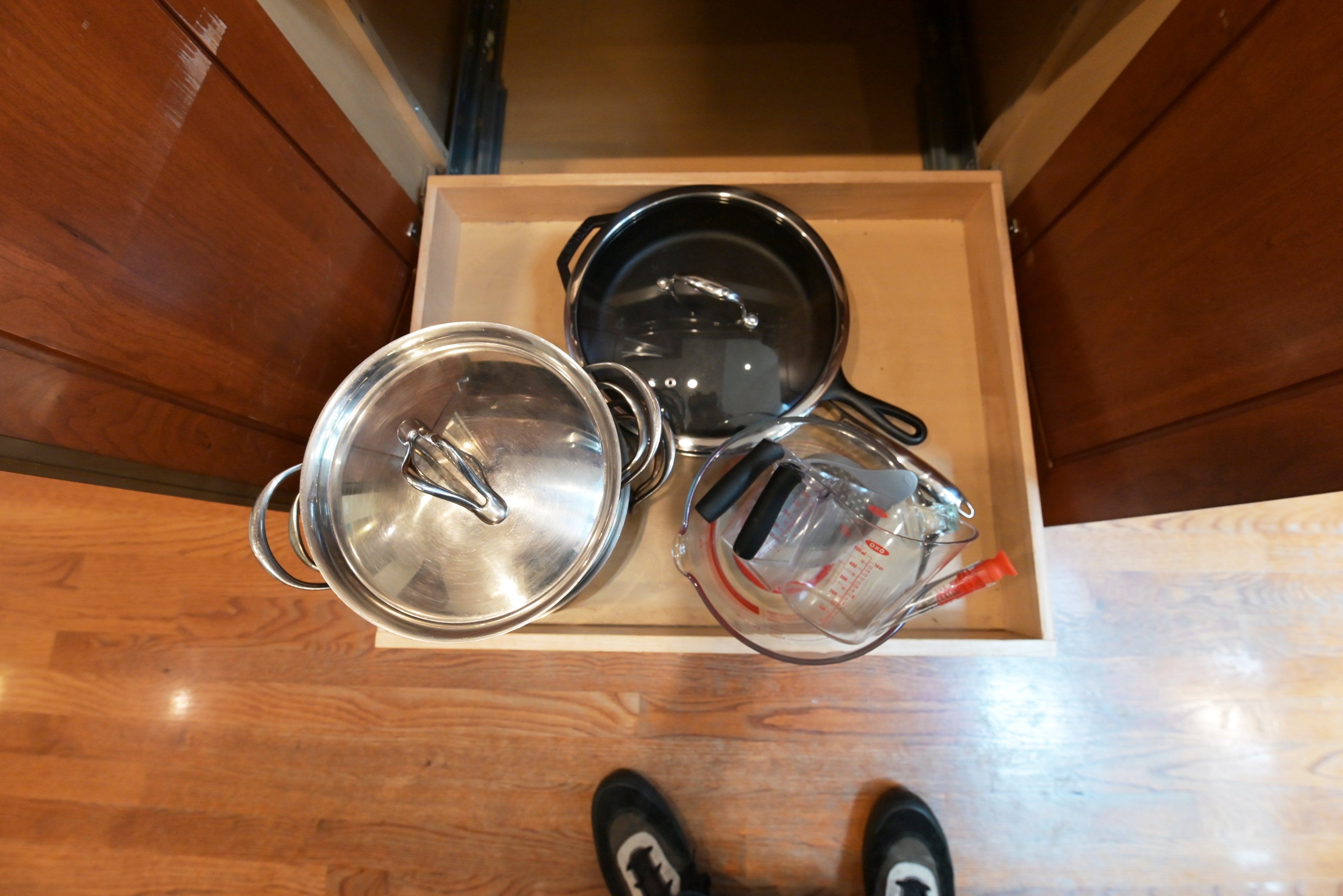 Brookhaven Traditional Wooden Kitchen with Island & Sub-Zero Refrigerator