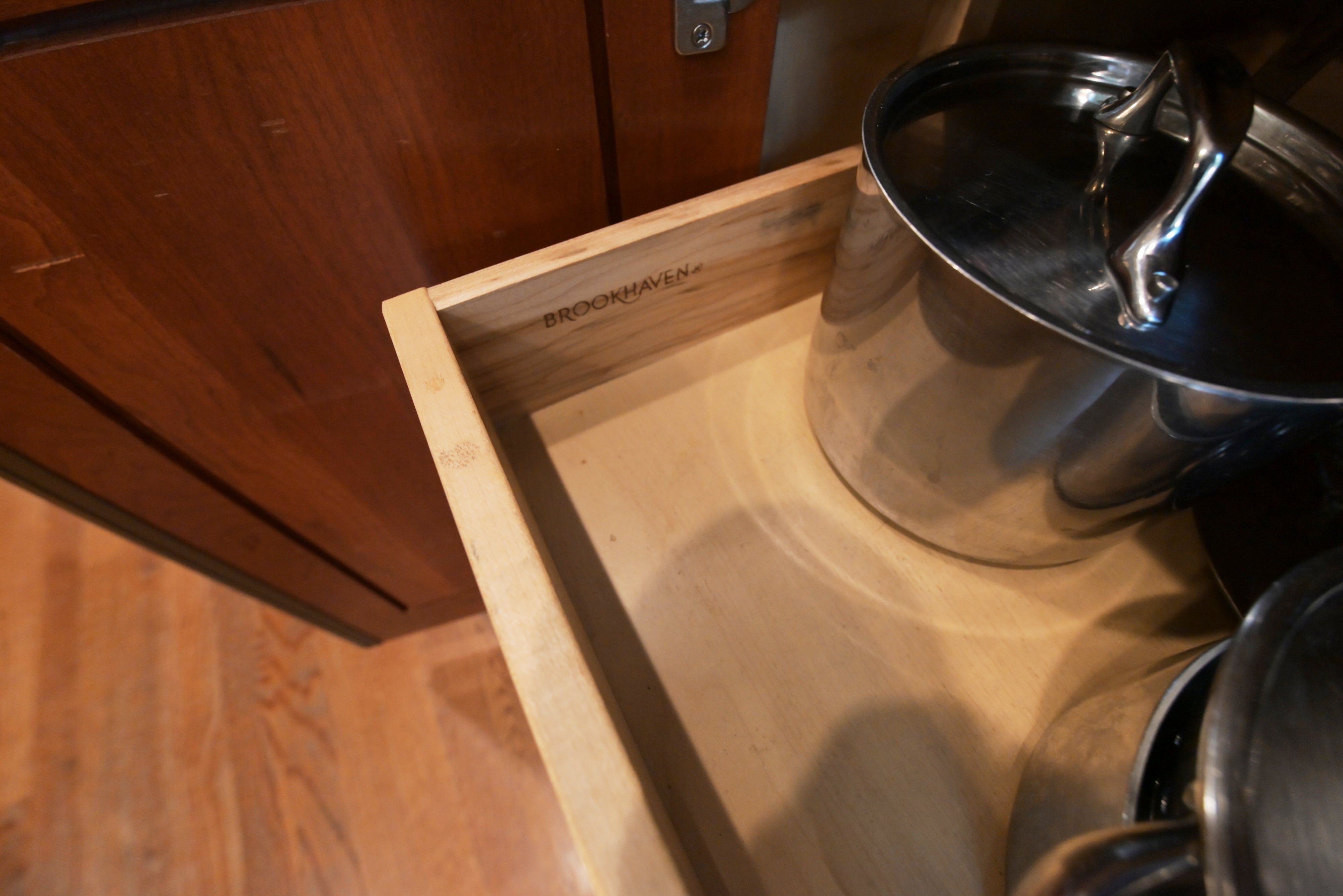 Brookhaven Traditional Wooden Kitchen with Island & Sub-Zero Refrigerator