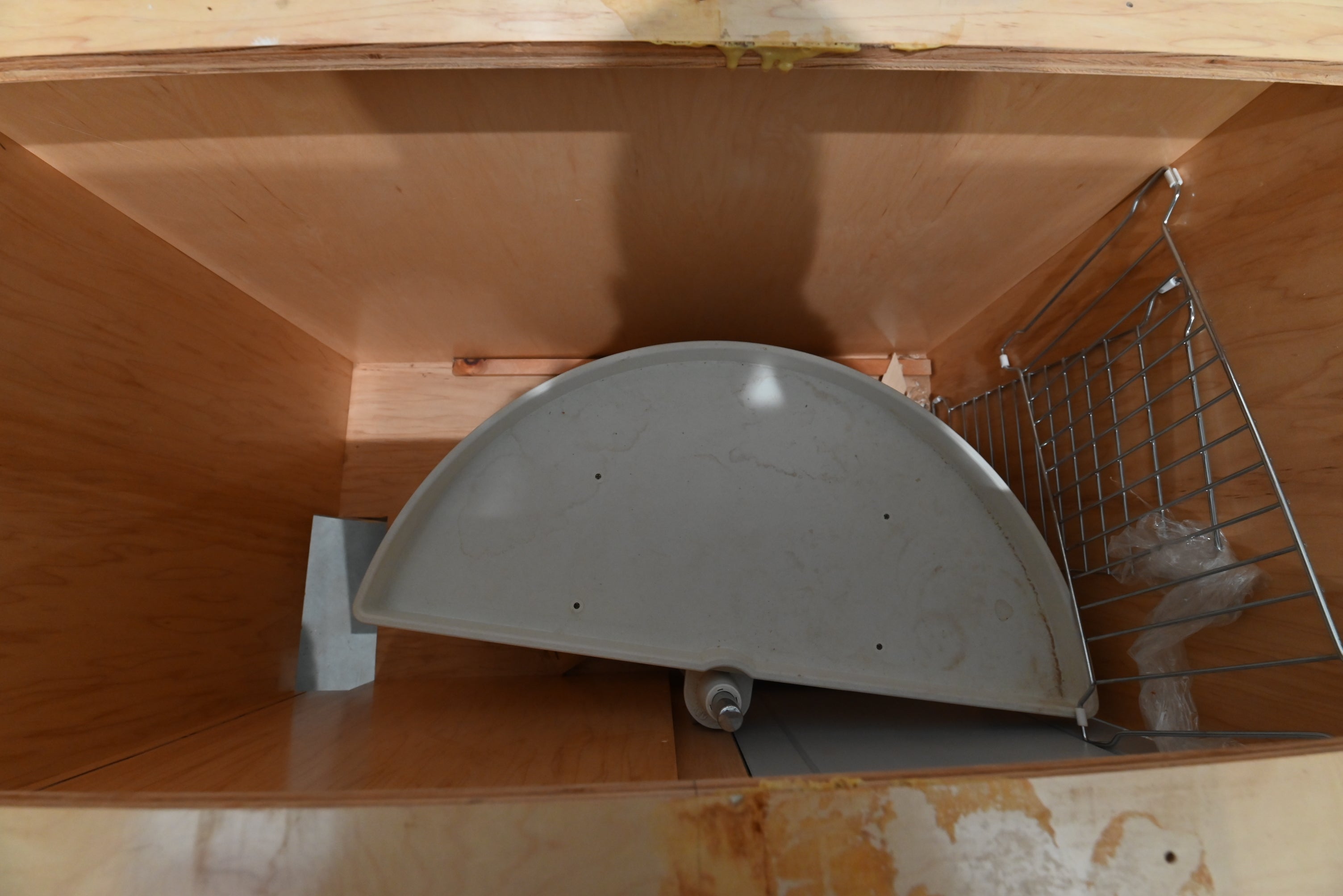 Traditional Grey Kitchen with Island and Wood Countertops