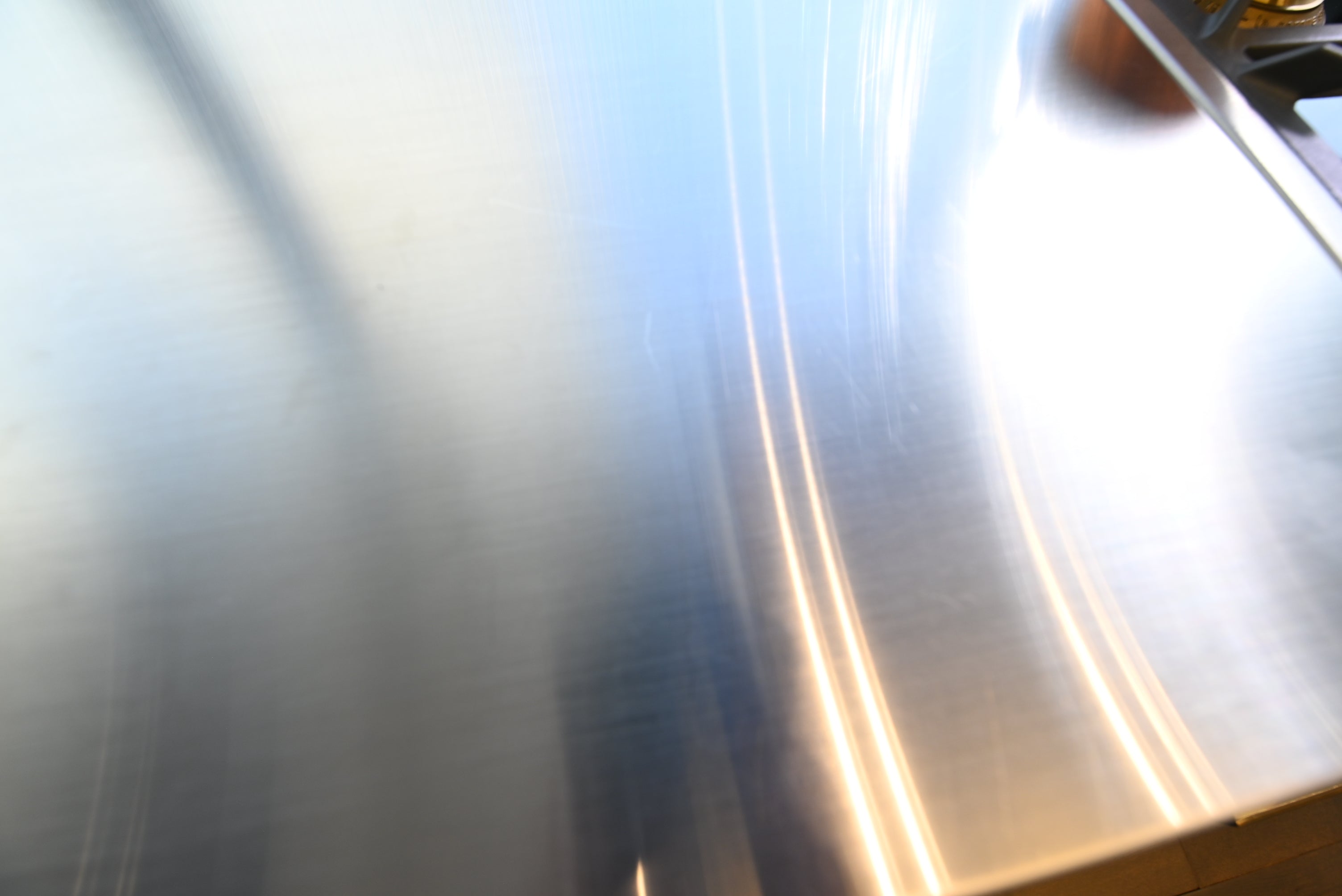 St. Charles Modern Kitchen with La Cornue Chateau Burgundy Cabinets and Glossy Eucalyptus with La Cornue Grand Palais 180 Rangetop and Custom Hood