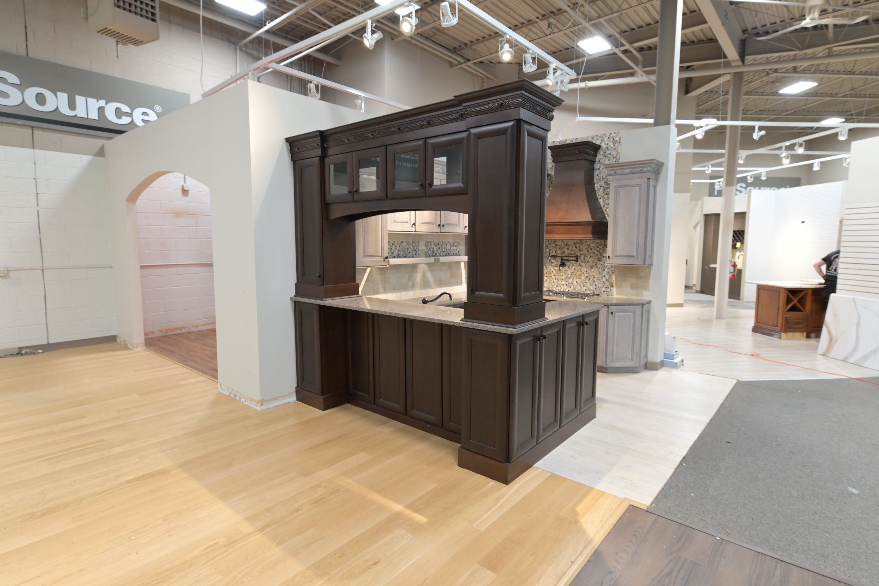 Omega Traditional Walnut & Weathered Grey Kitchen