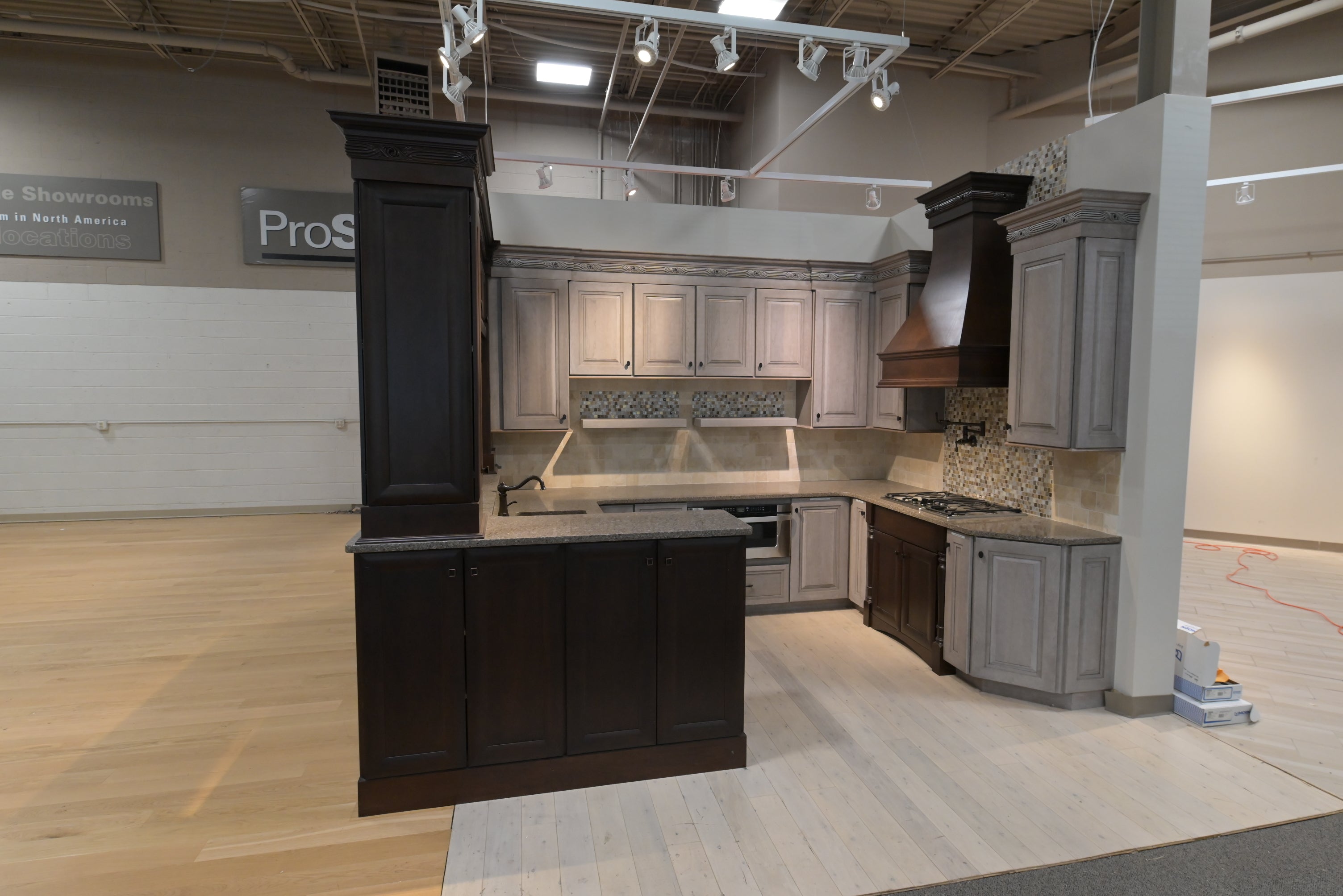 Omega Traditional Walnut & Weathered Grey Kitchen