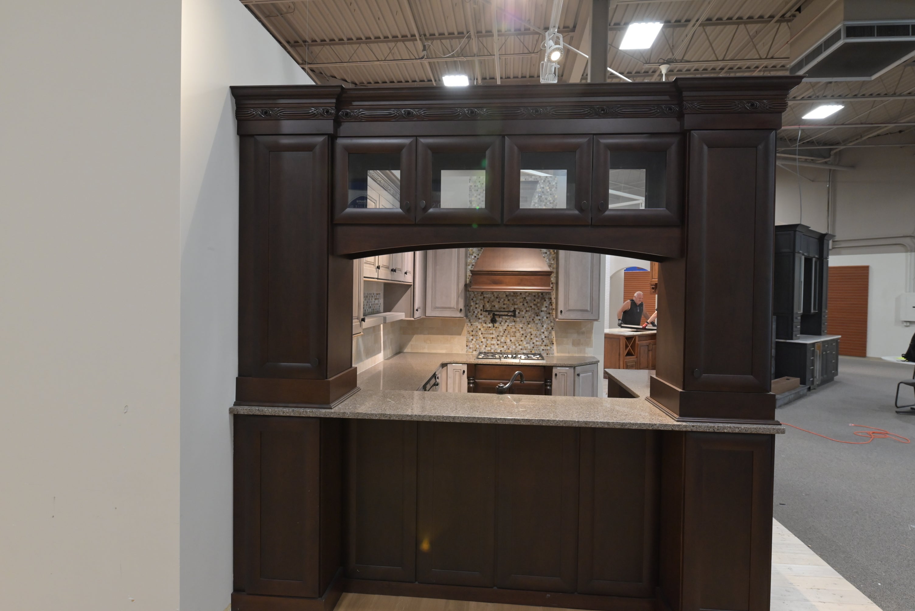 Omega Traditional Walnut & Weathered Grey Kitchen