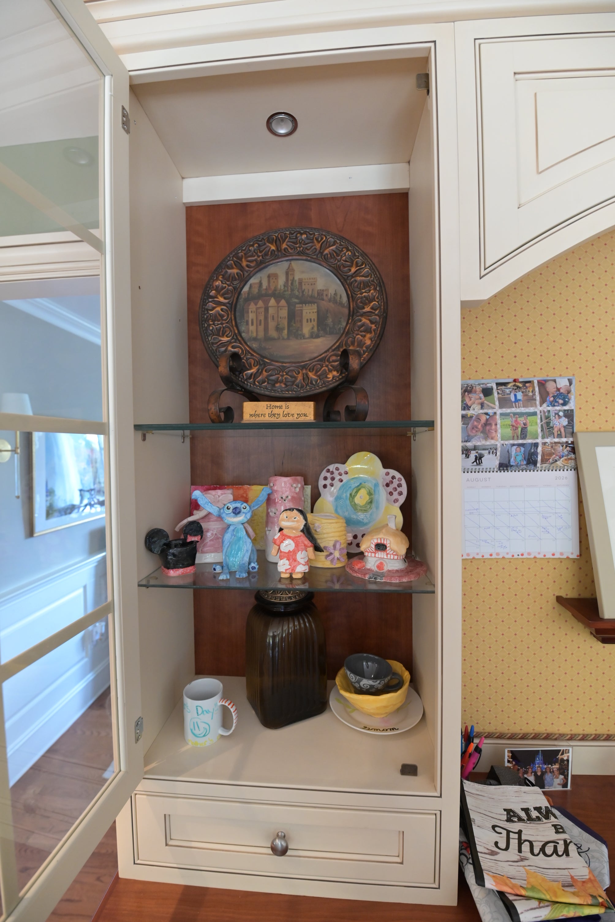 Custom Traditional Capitol White Built-In Desk