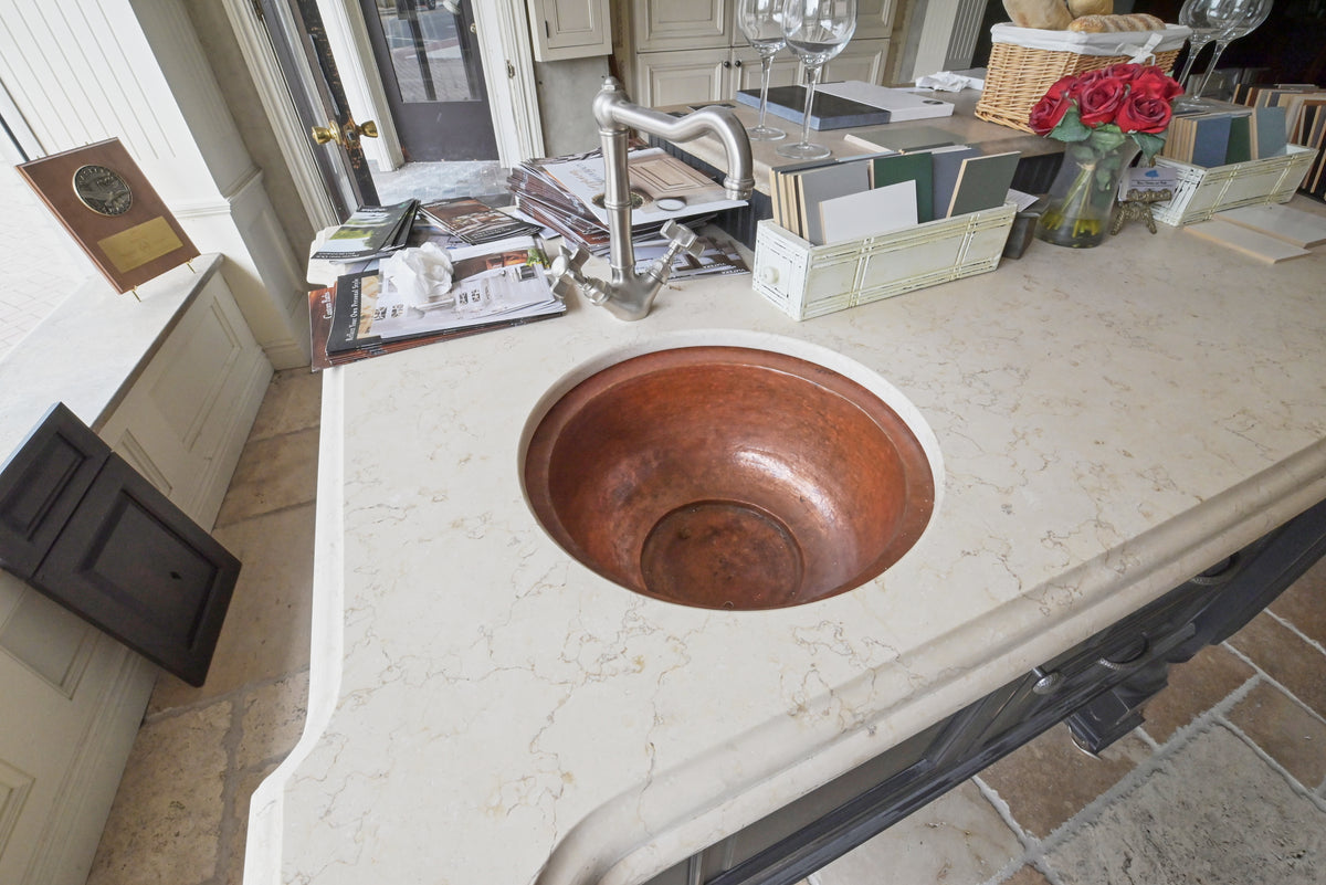 Wood-Mode Cream Froth Traditional Kitchen with Island