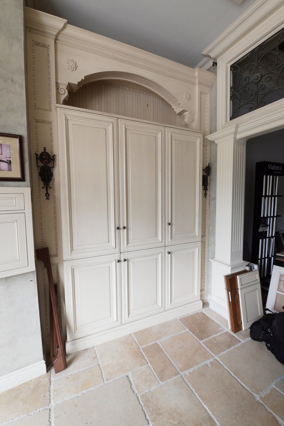 Wood-Mode Cream Froth Traditional Kitchen with Island