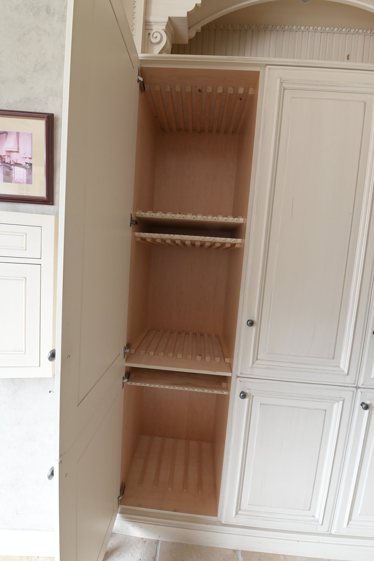 Wood-Mode Cream Froth Traditional Kitchen with Island