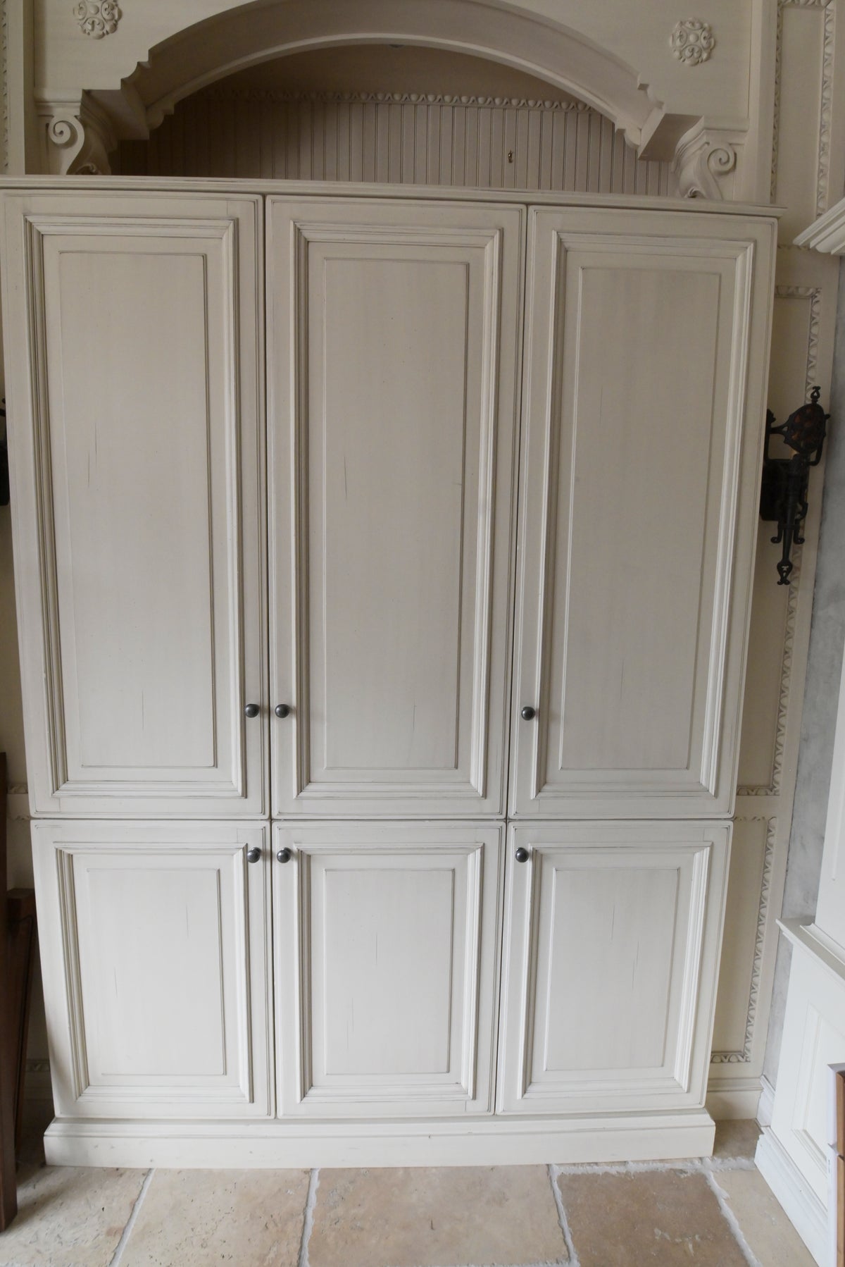 Wood-Mode Cream Froth Traditional Kitchen with Island