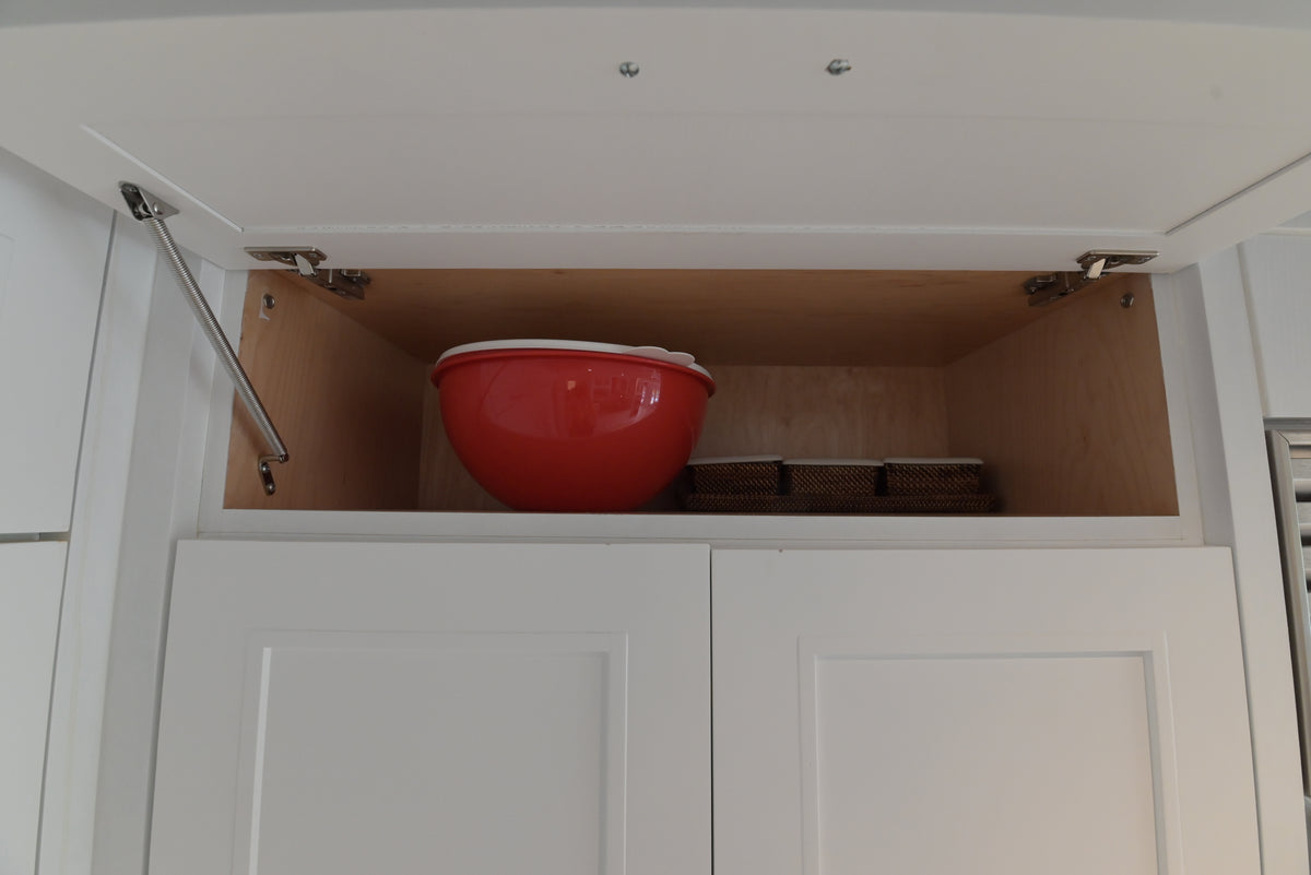 "The Roxbury" Transitional White Kitchen with Island & Sub-Zero Refrigerator