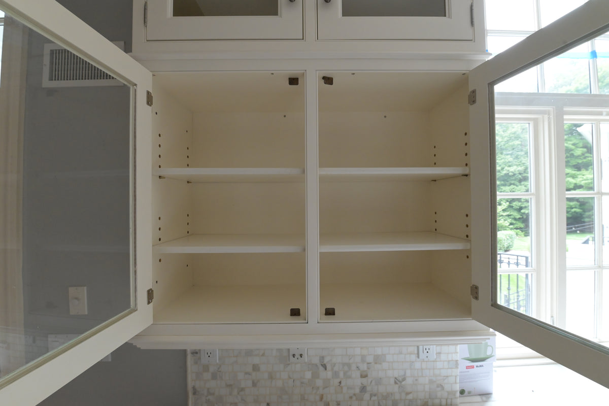 "The Clair" Transitional White Solid Wood Kitchen with Island