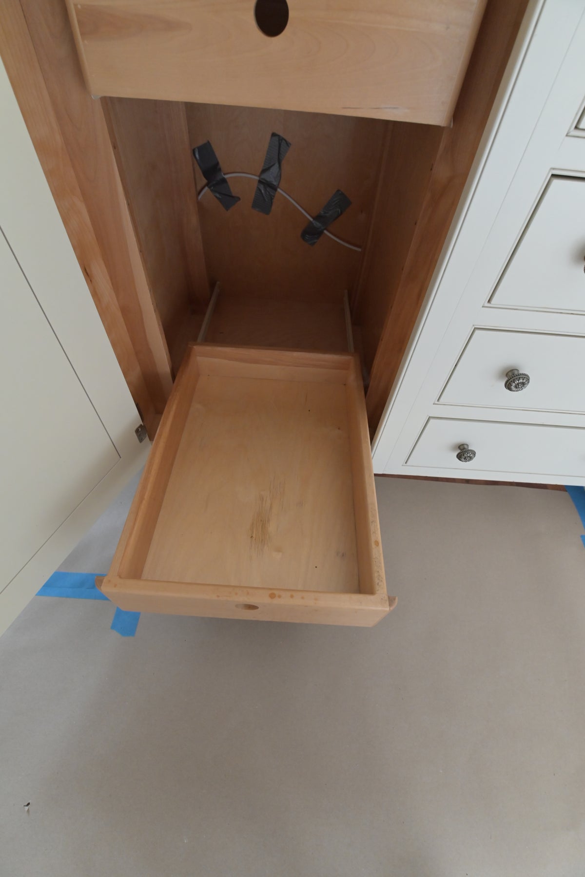 "The Clair" Transitional White Solid Wood Kitchen with Island