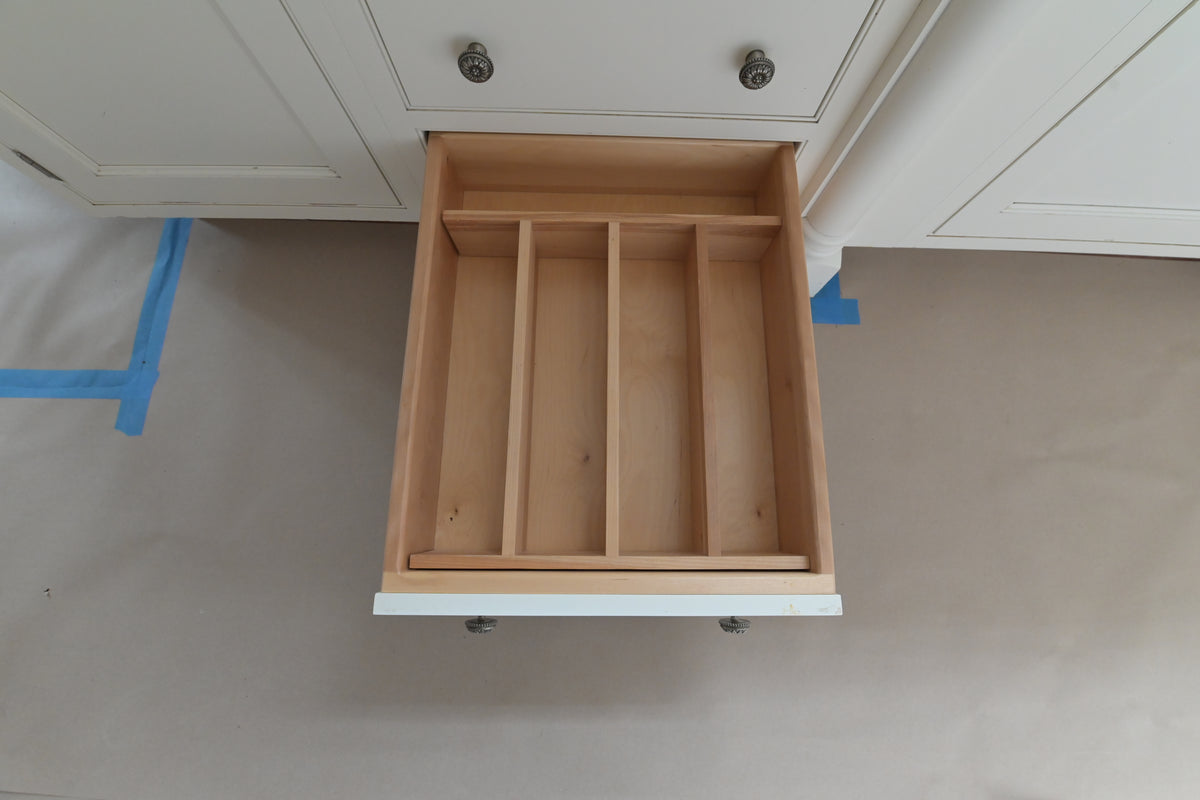"The Clair" Transitional White Solid Wood Kitchen with Island