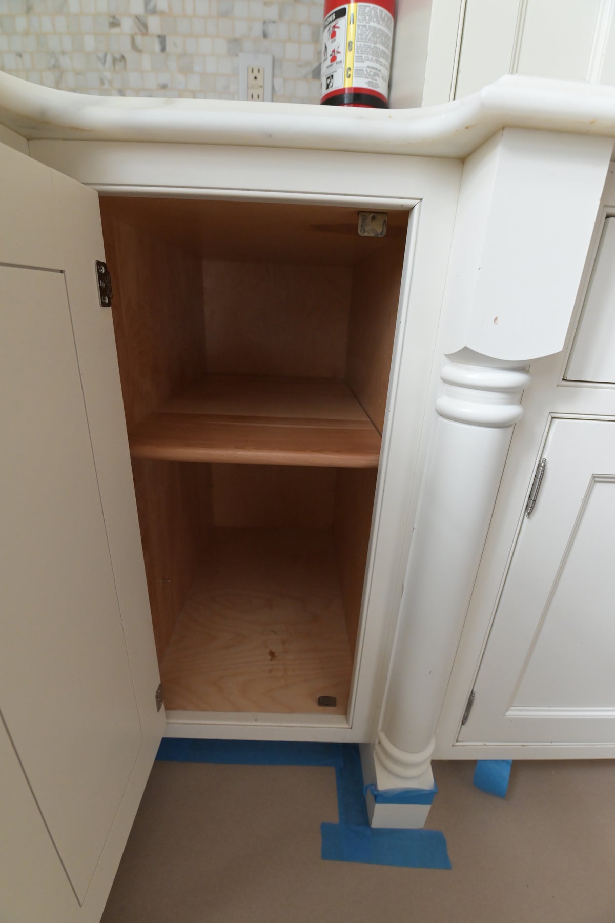 "The Clair" Transitional White Solid Wood Kitchen with Island