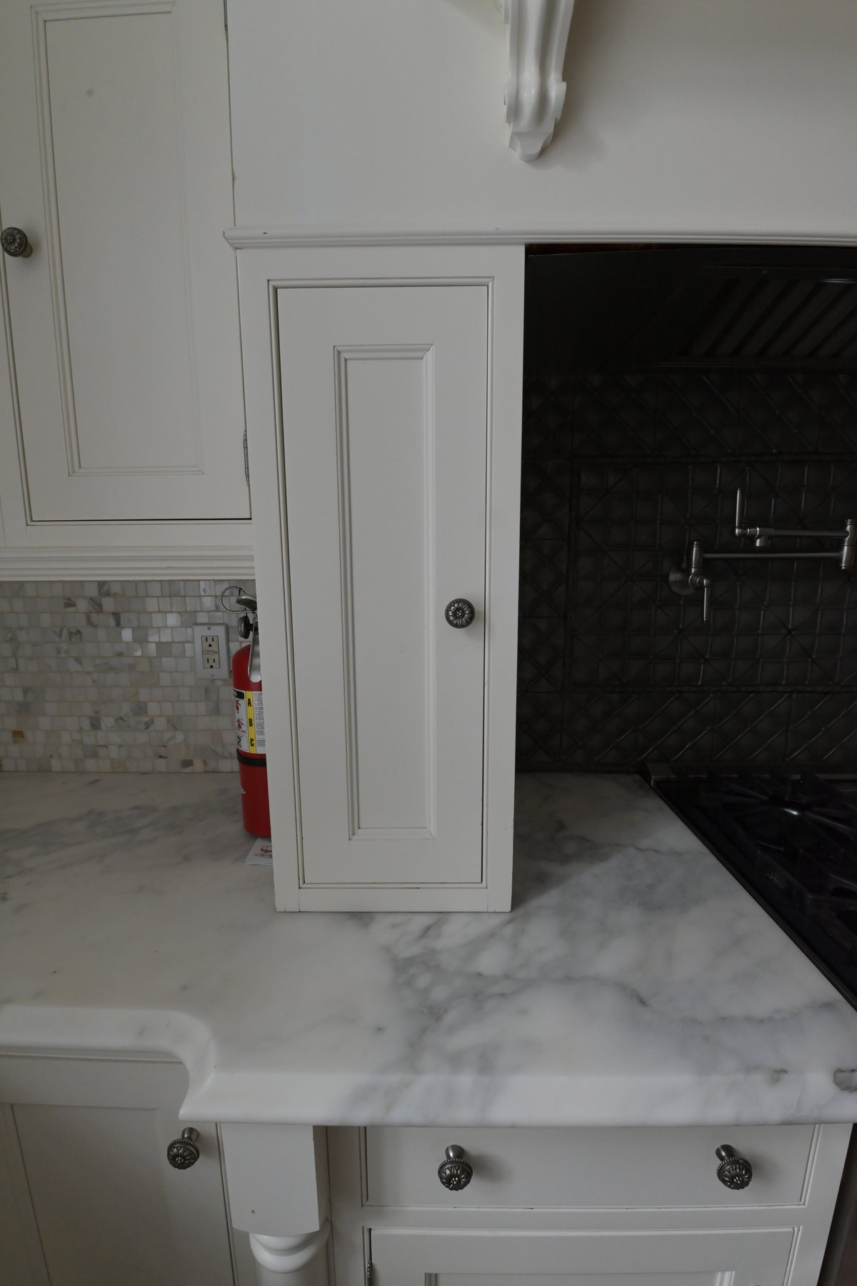 "The Clair" Transitional White Solid Wood Kitchen with Island