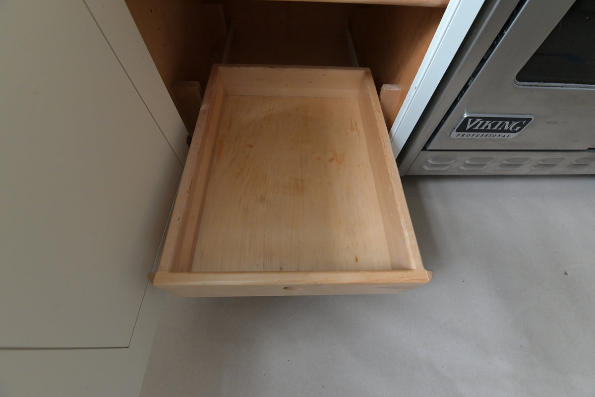 "The Clair" Transitional White Solid Wood Kitchen with Island
