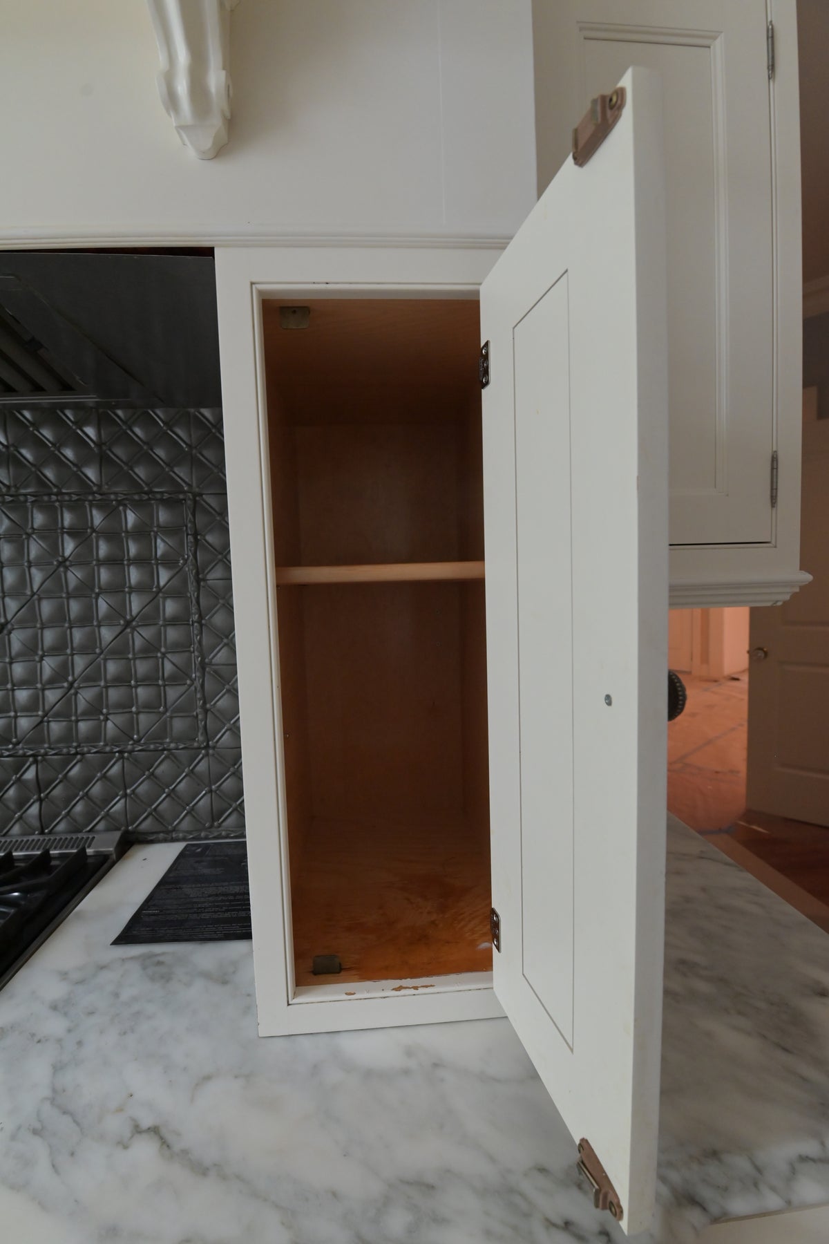 "The Clair" Transitional White Solid Wood Kitchen with Island