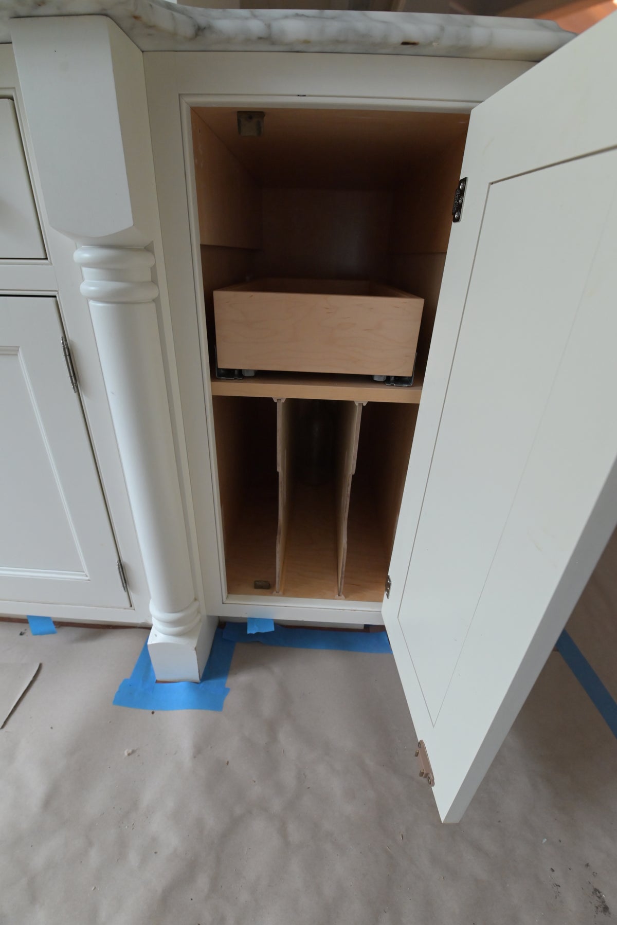 "The Clair" Transitional White Solid Wood Kitchen with Island