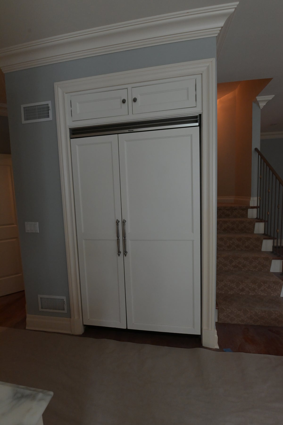 "The Clair" Transitional White Solid Wood Kitchen with Island