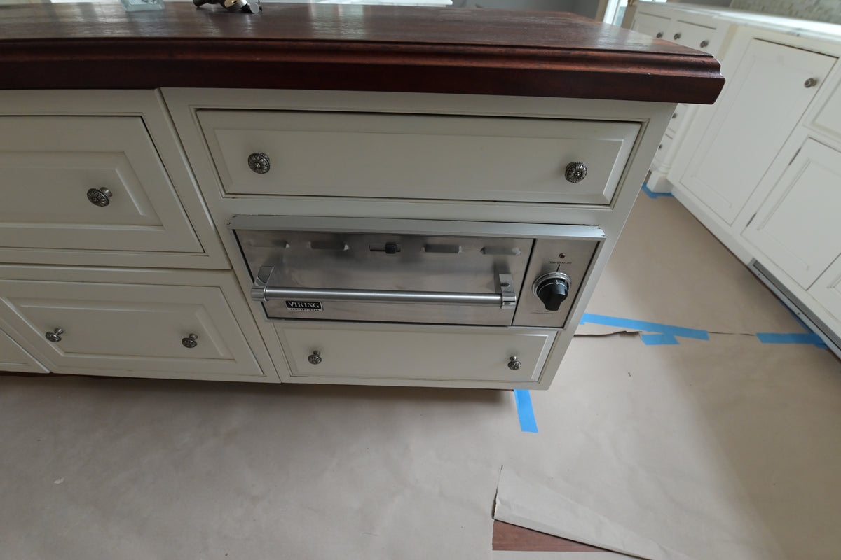 "The Clair" Transitional White Solid Wood Kitchen with Island
