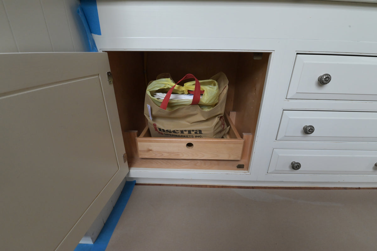 "The Clair" Transitional White Solid Wood Kitchen with Island