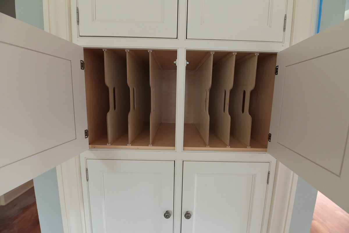 "The Clair" Transitional White Solid Wood Kitchen with Island